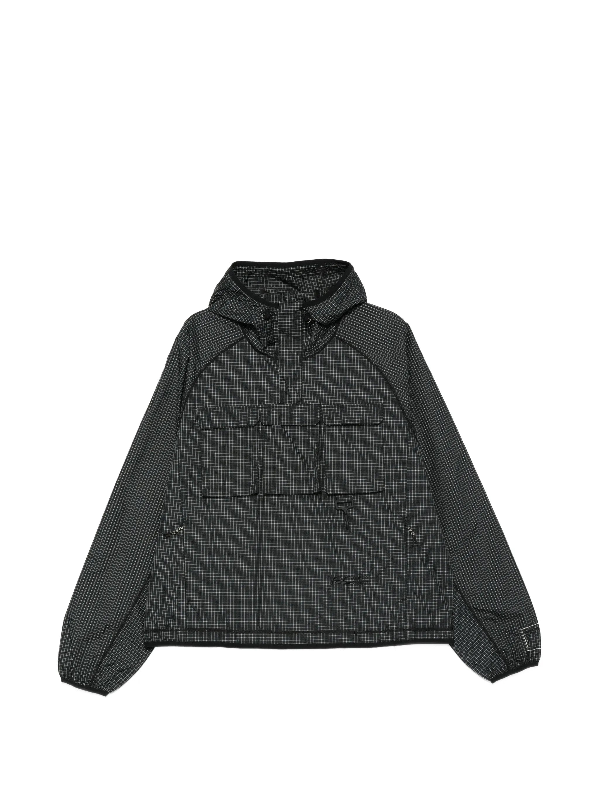 hooded zip-up jacket