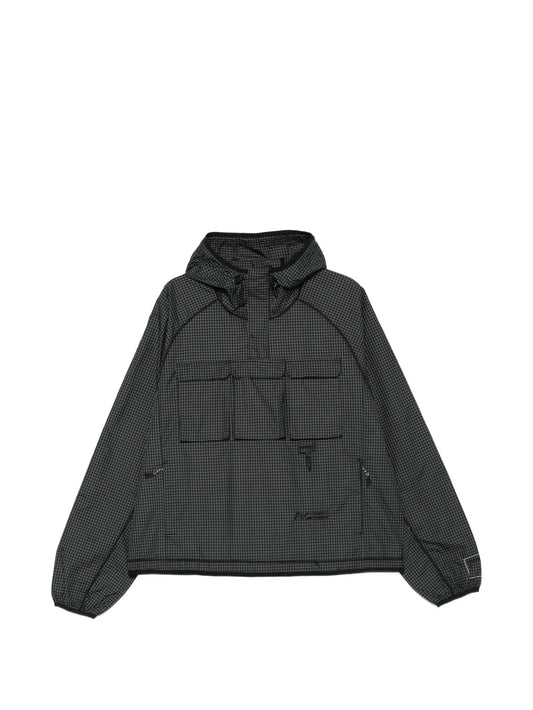 hooded zip-up jacket