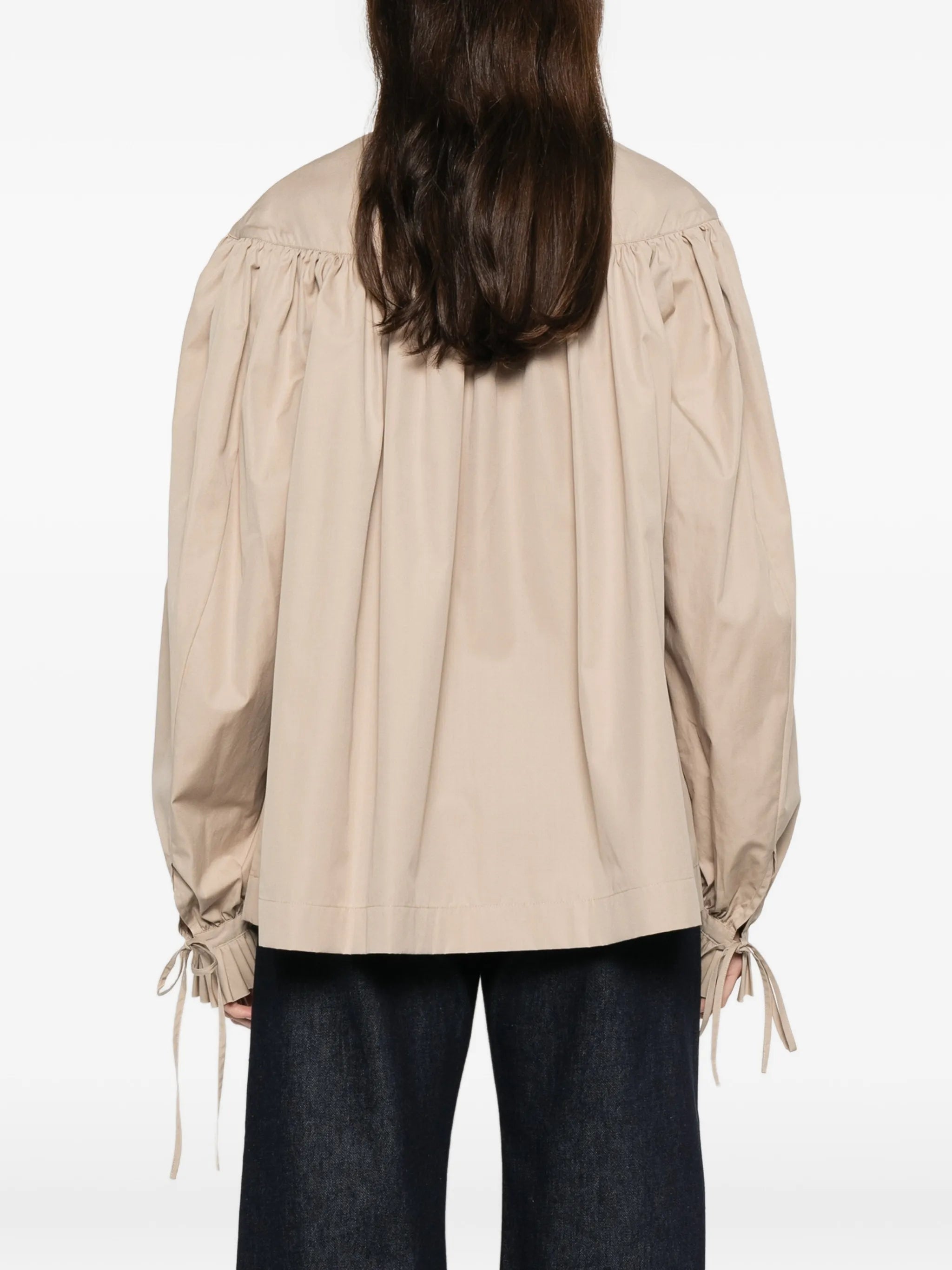 ruffled cotton shirt