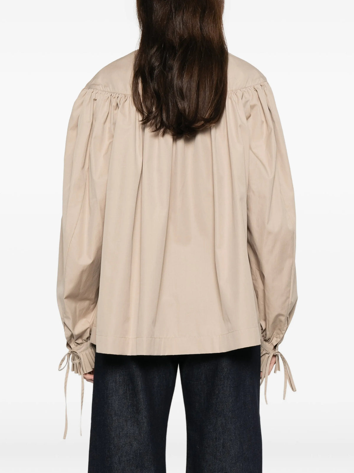 ruffled cotton shirt