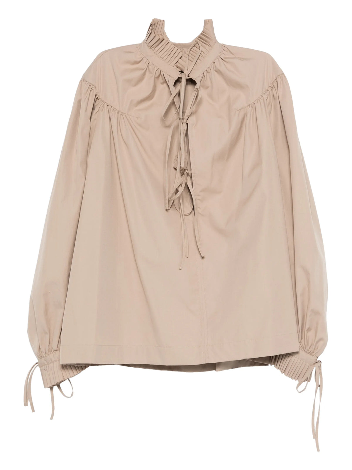 ruffled cotton shirt