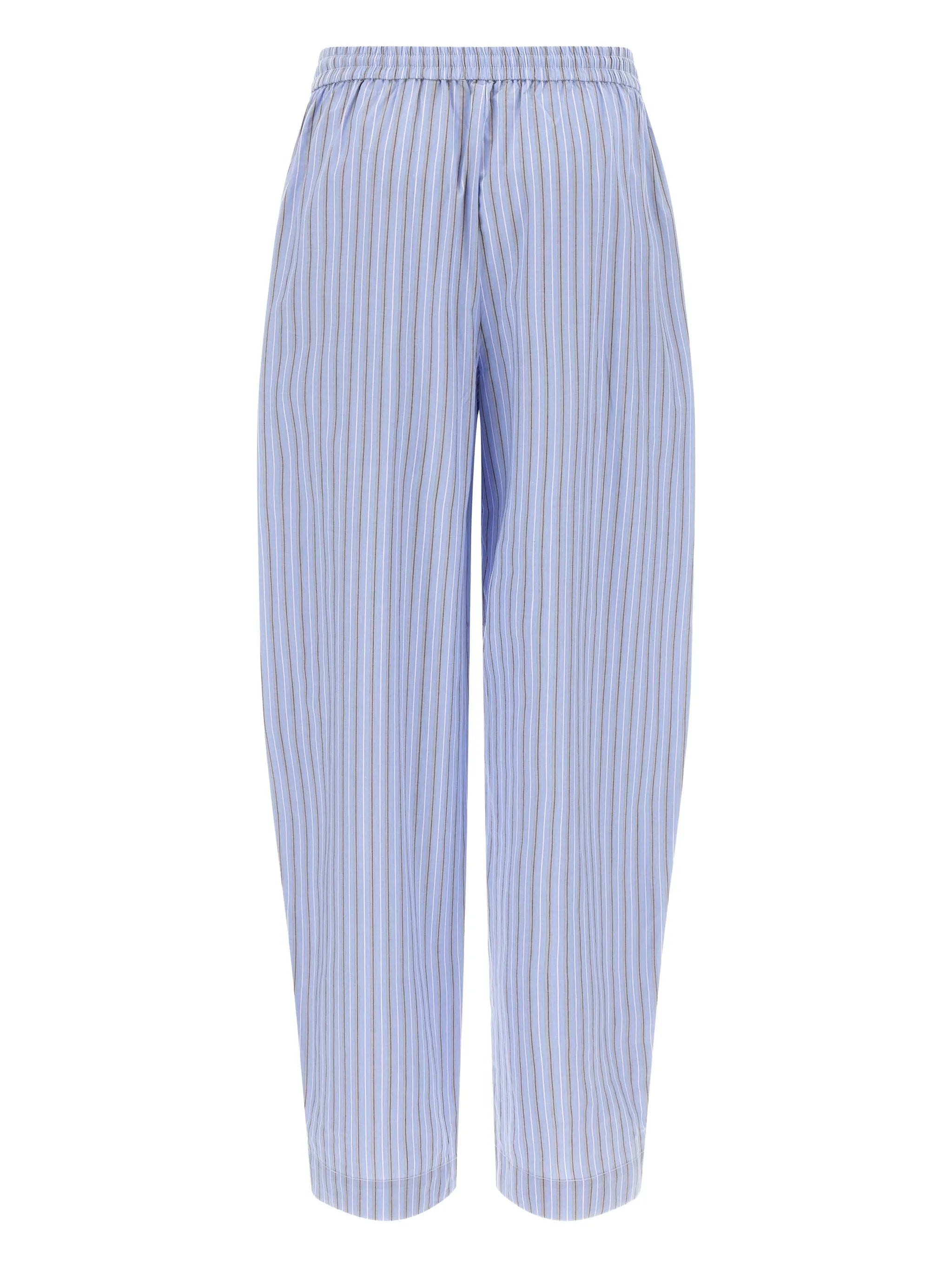 striped cotton trousers
