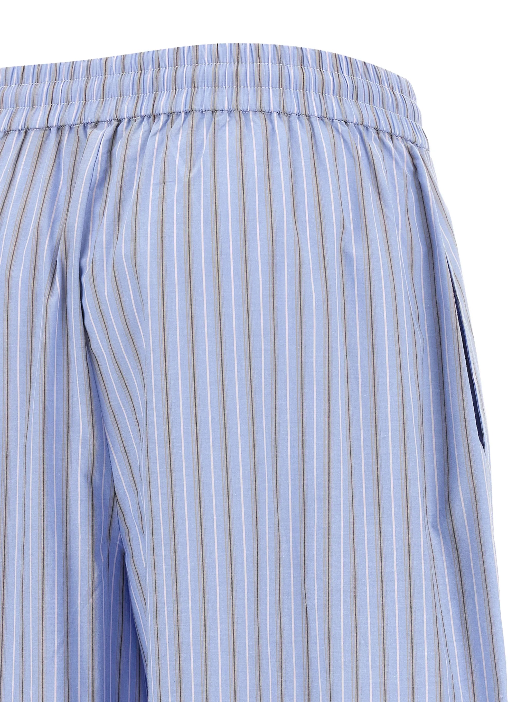 striped cotton trousers