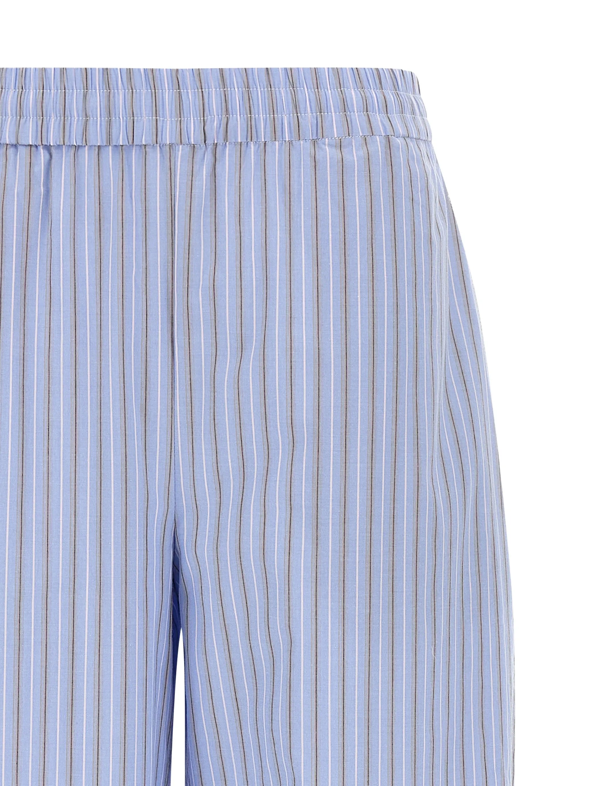 striped cotton trousers