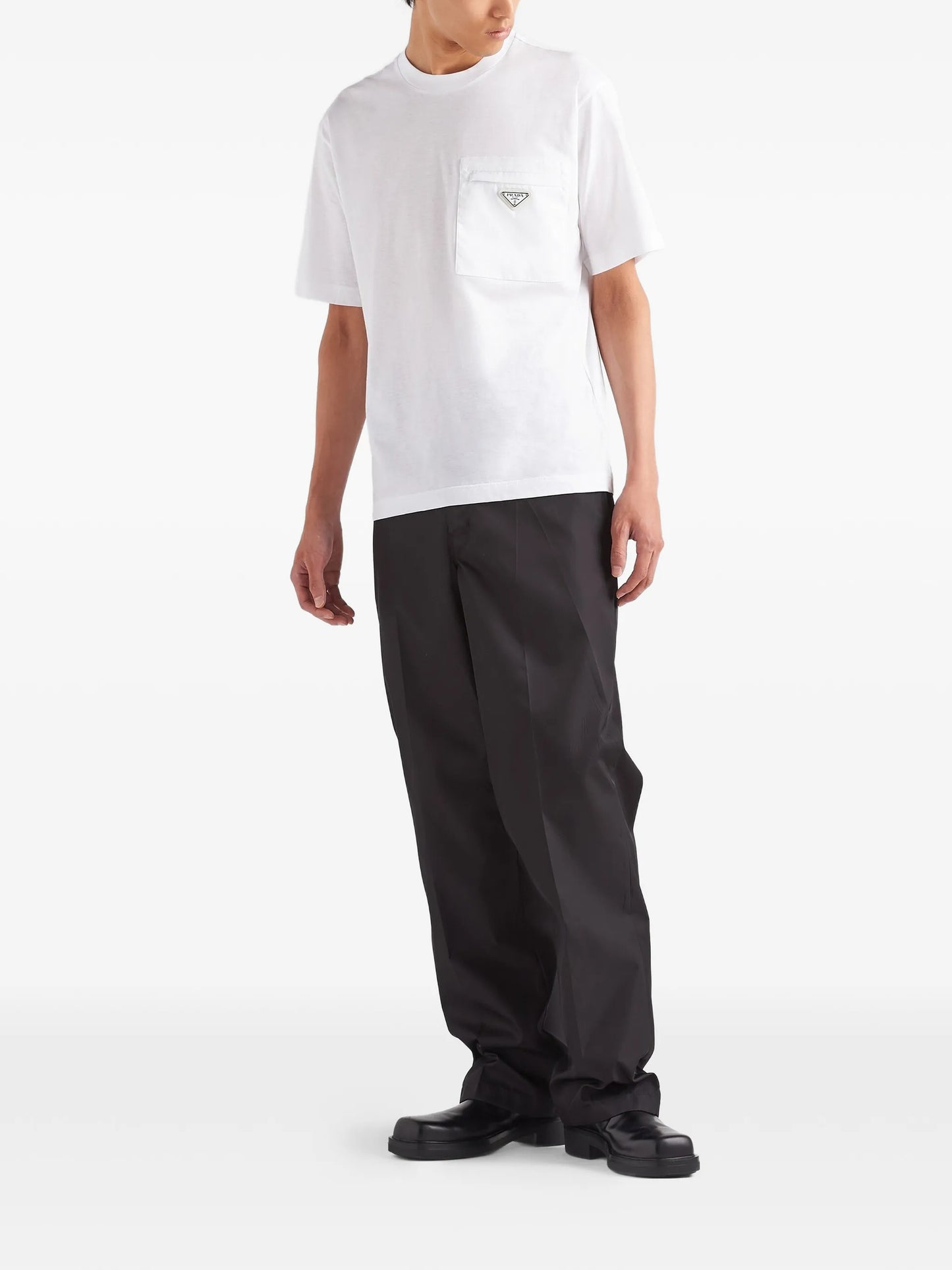 logo-plaque pocket T-shirt