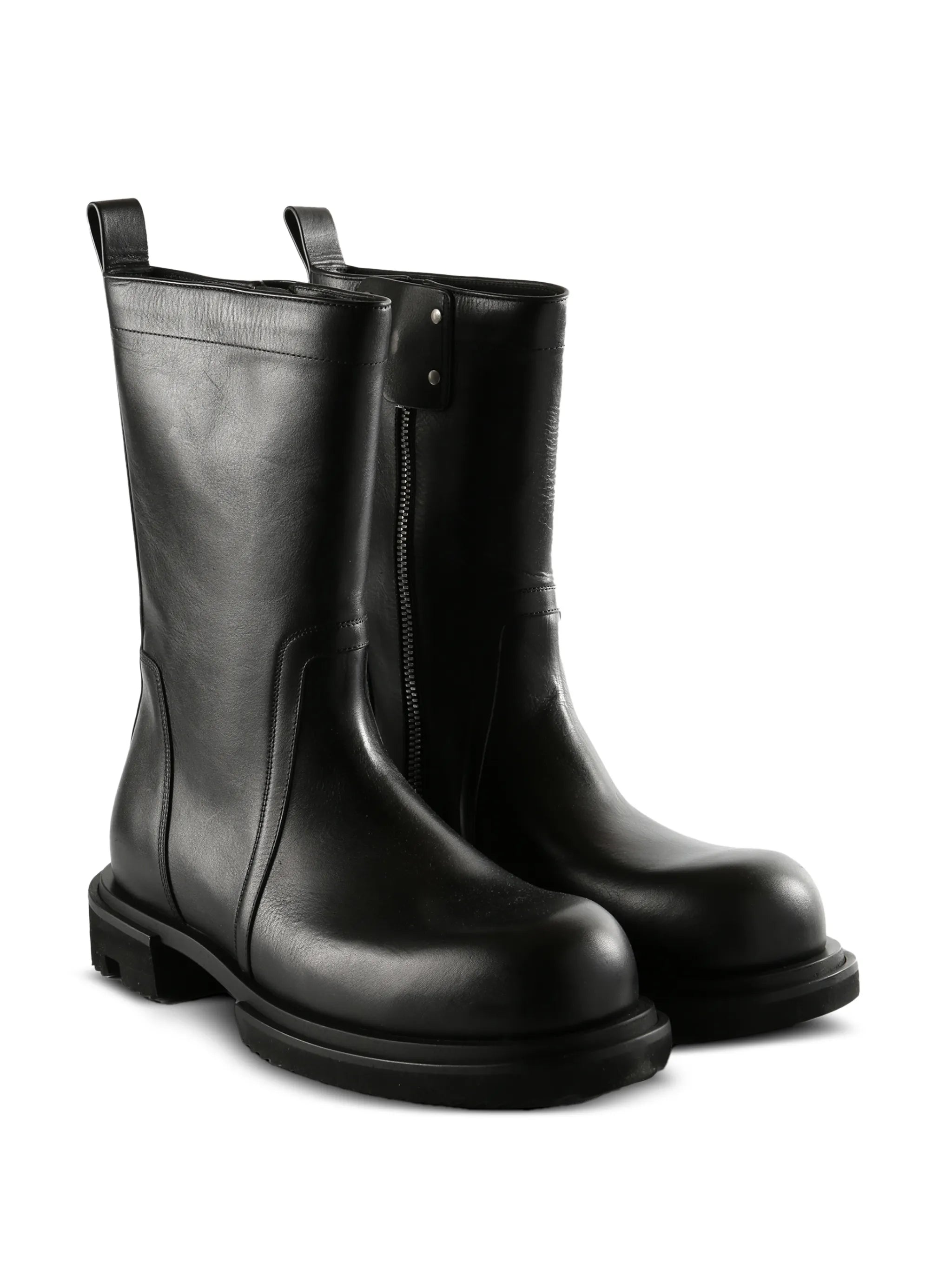 Temple Creeper Gabe boots in washed calf leather