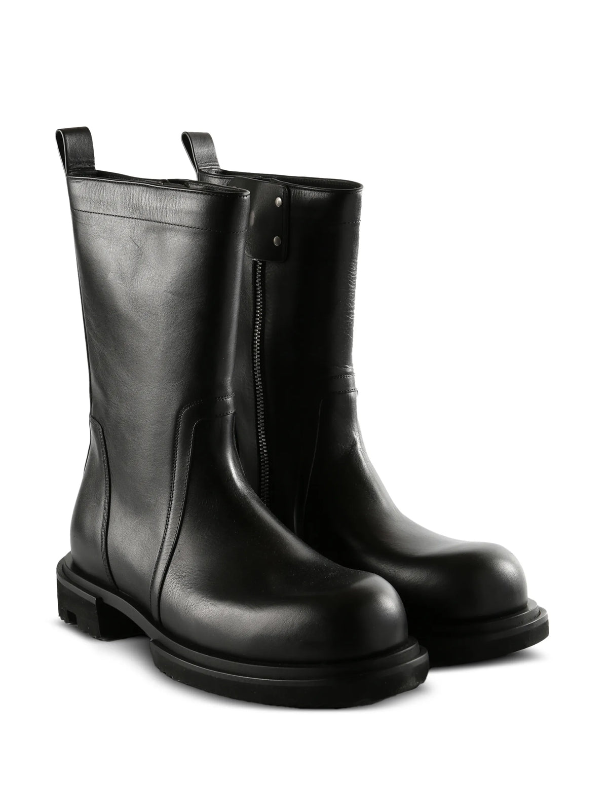 Temple Creeper Gabe boots in washed calf leather