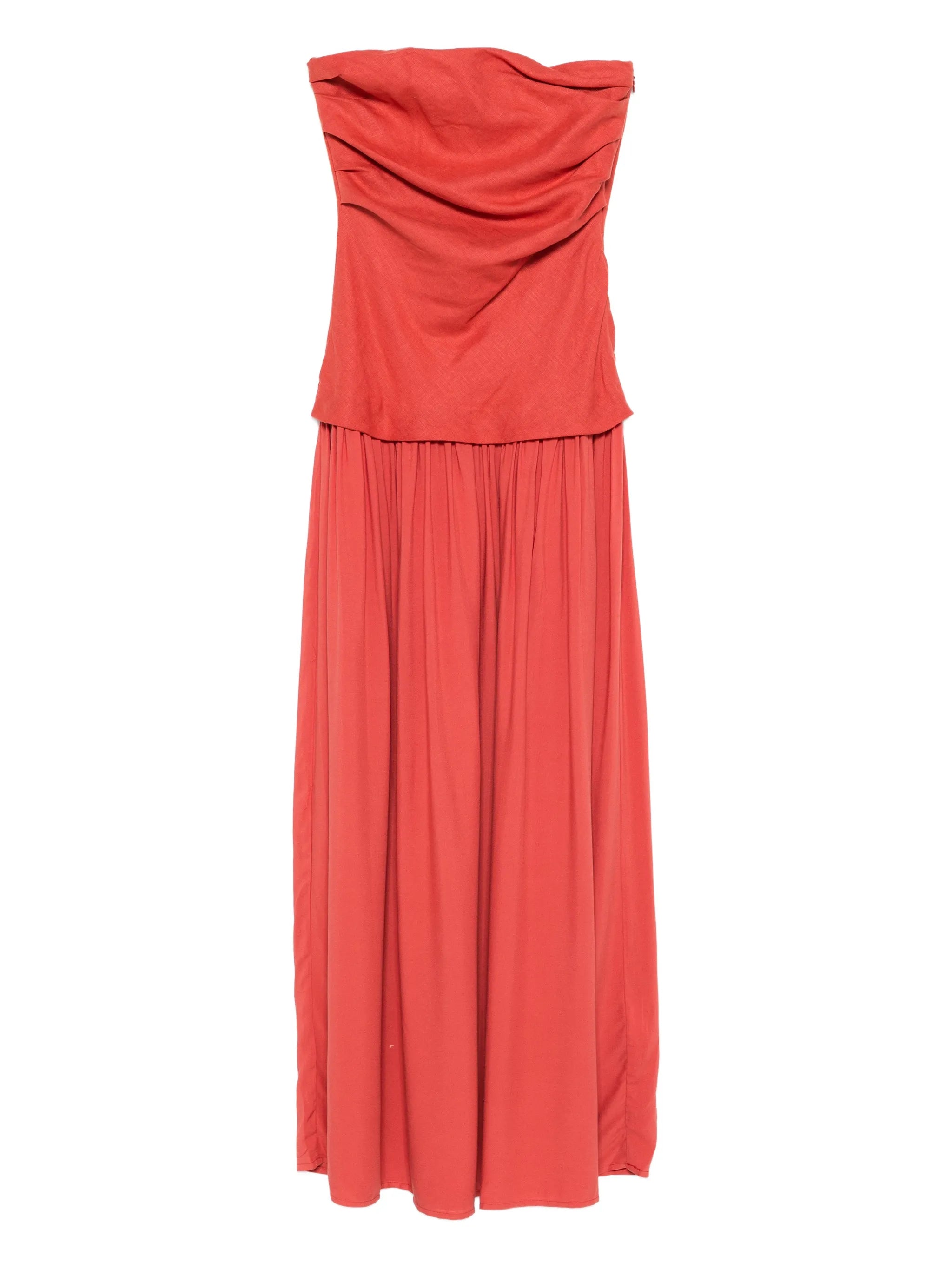 Hedy Maxi ruched bandeau dress
