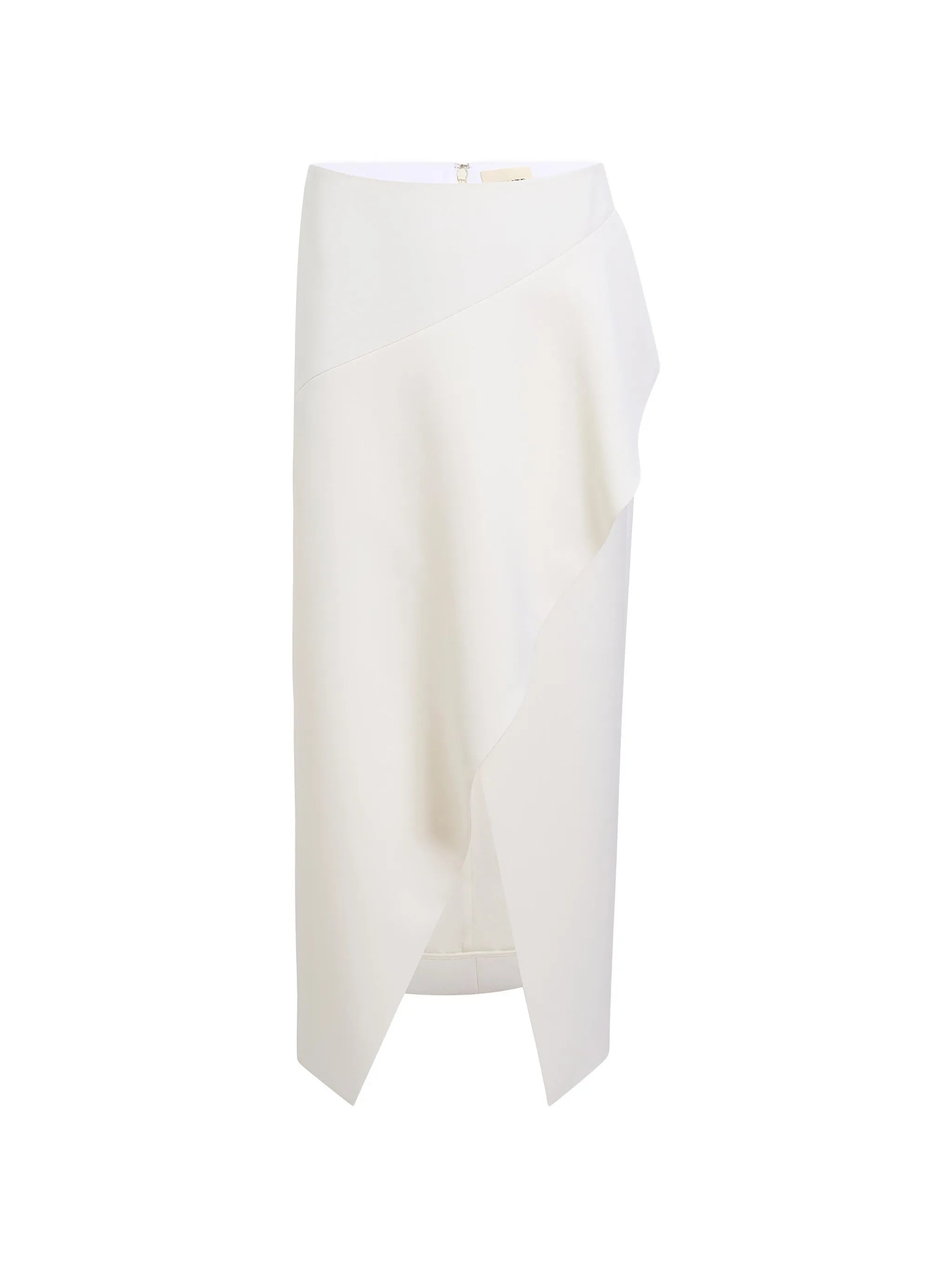 Jaia ruffled split midi skirt