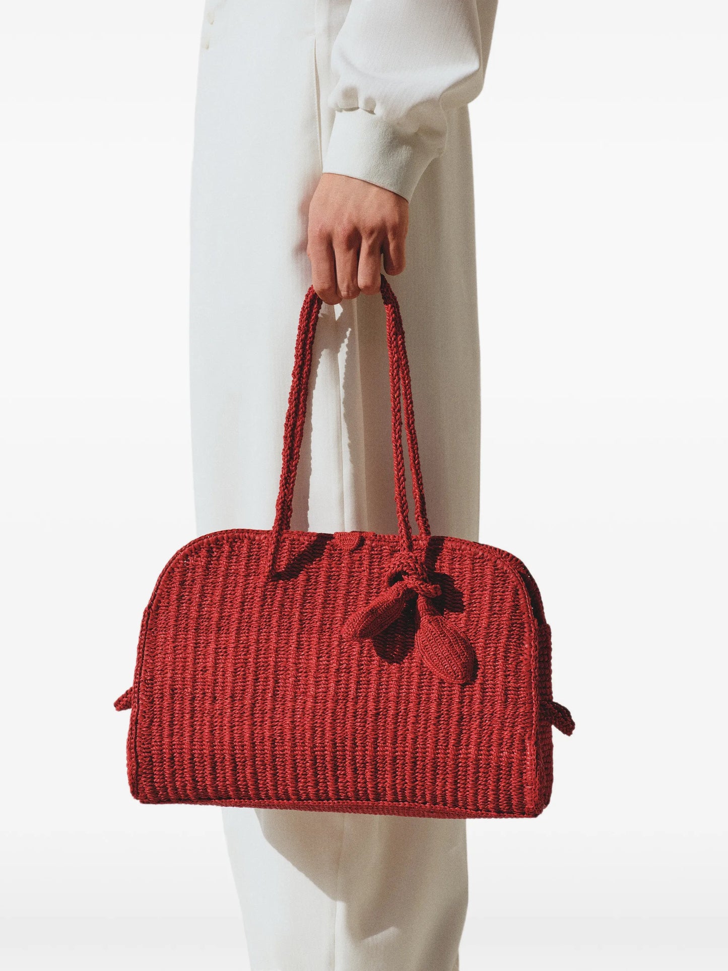 Turismo raffia tote bag