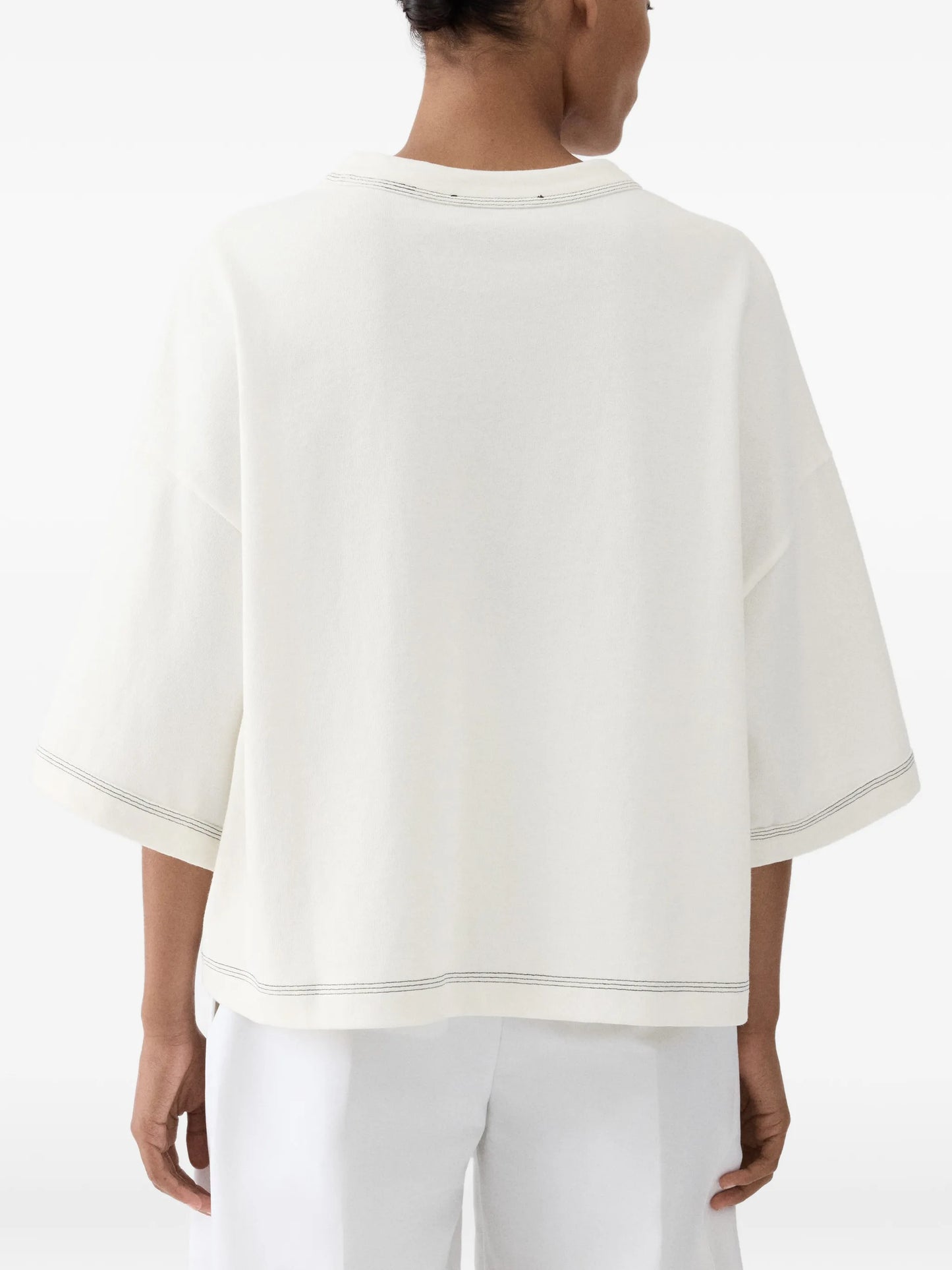logo embroidered detail T-shirt