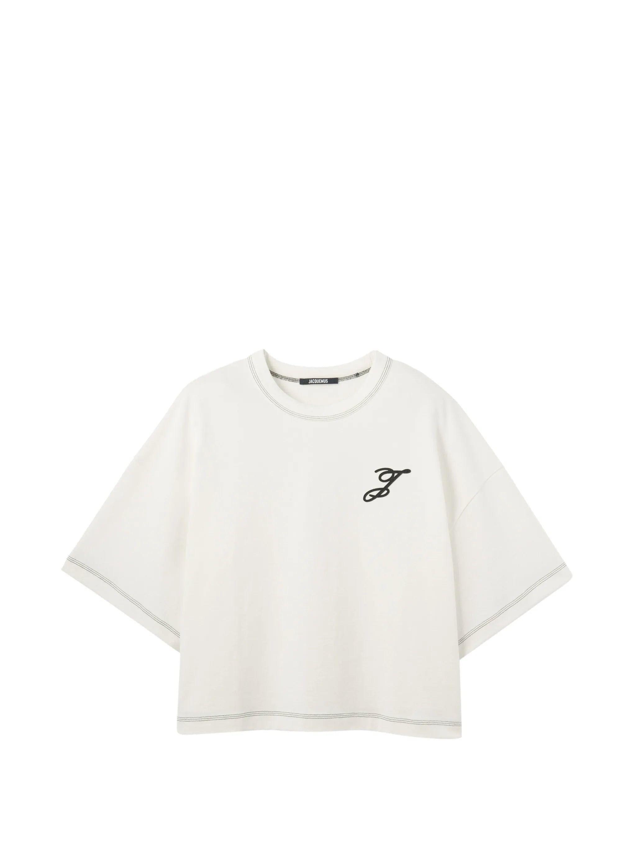 logo embroidered detail T-shirt