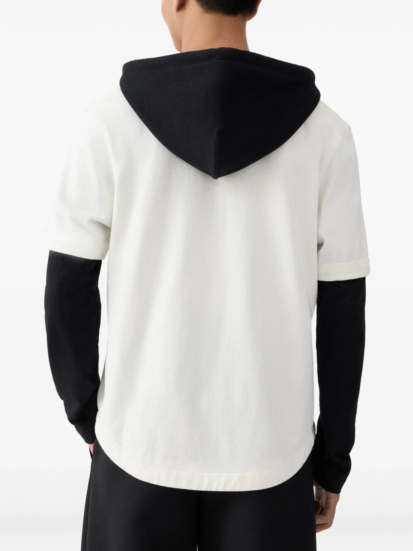 The Letro layered-sleeve hoodie