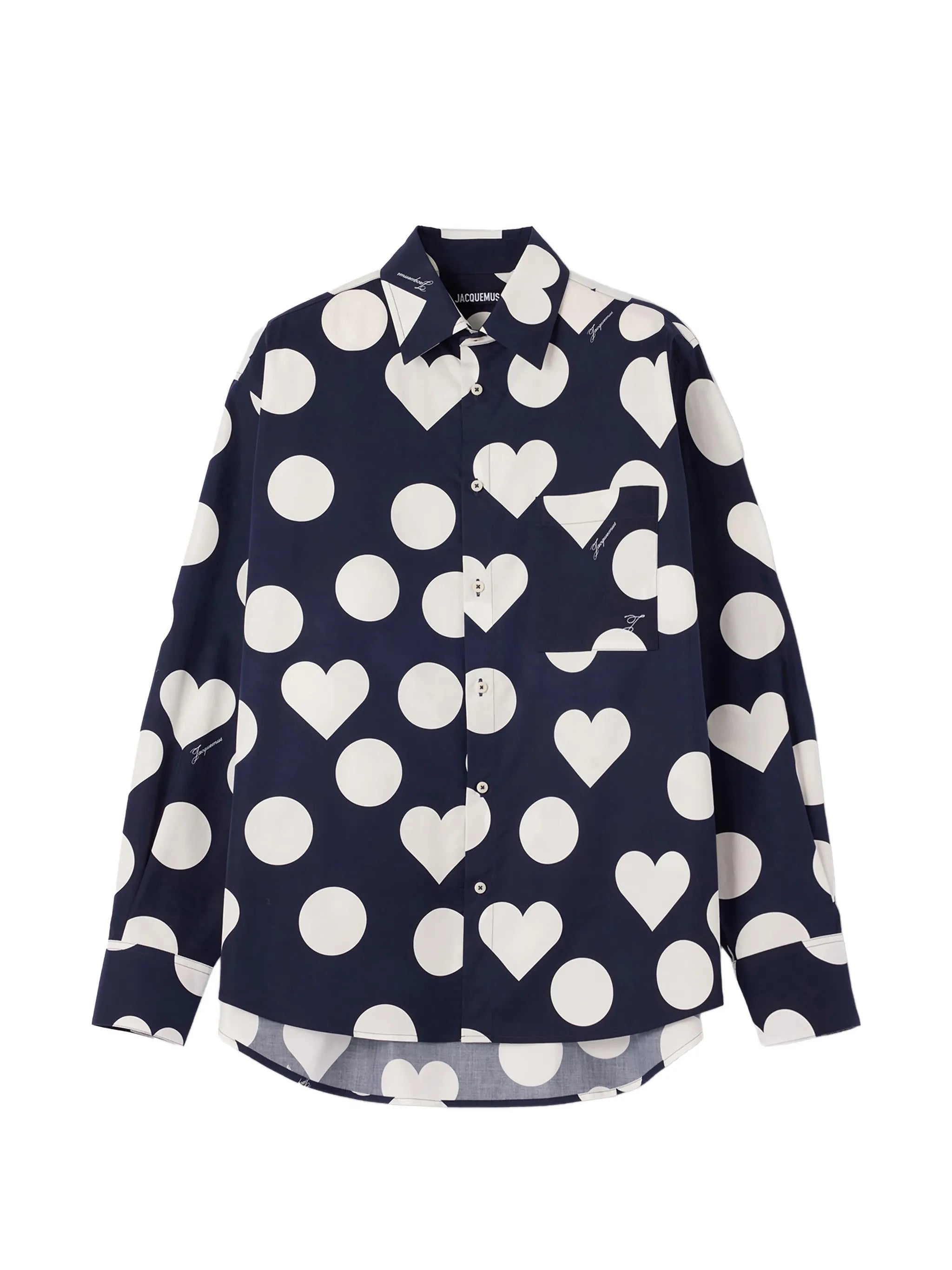 Camargue heart polka-dot shirt