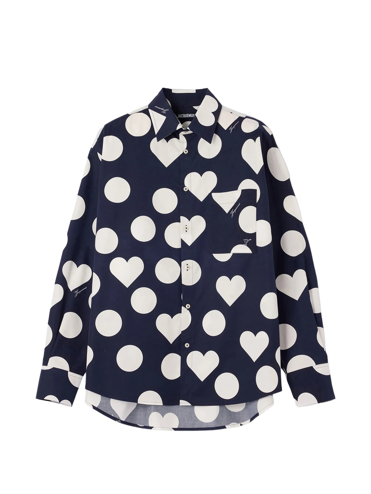 Camargue heart polka-dot shirt