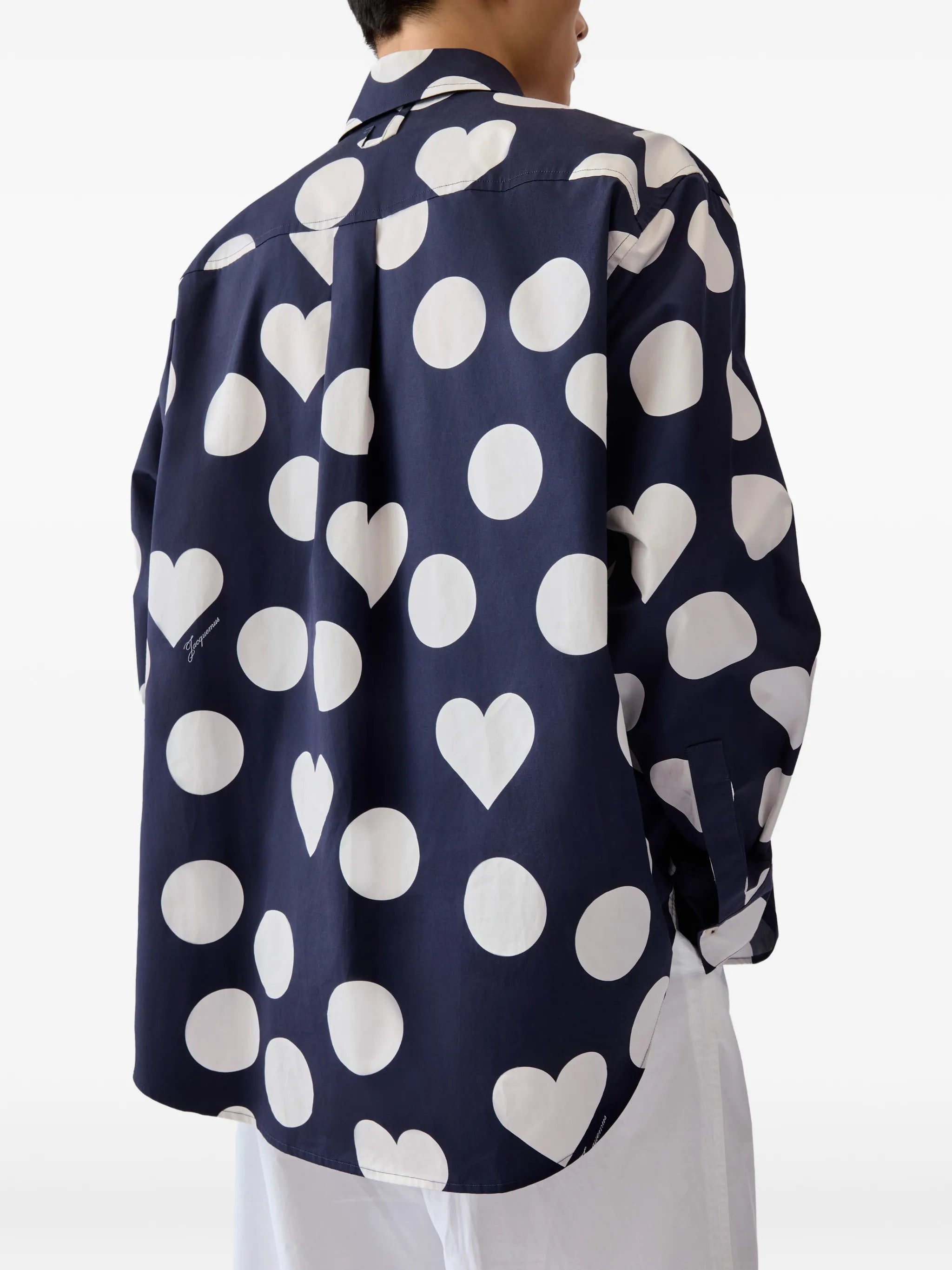 Camargue heart polka-dot shirt