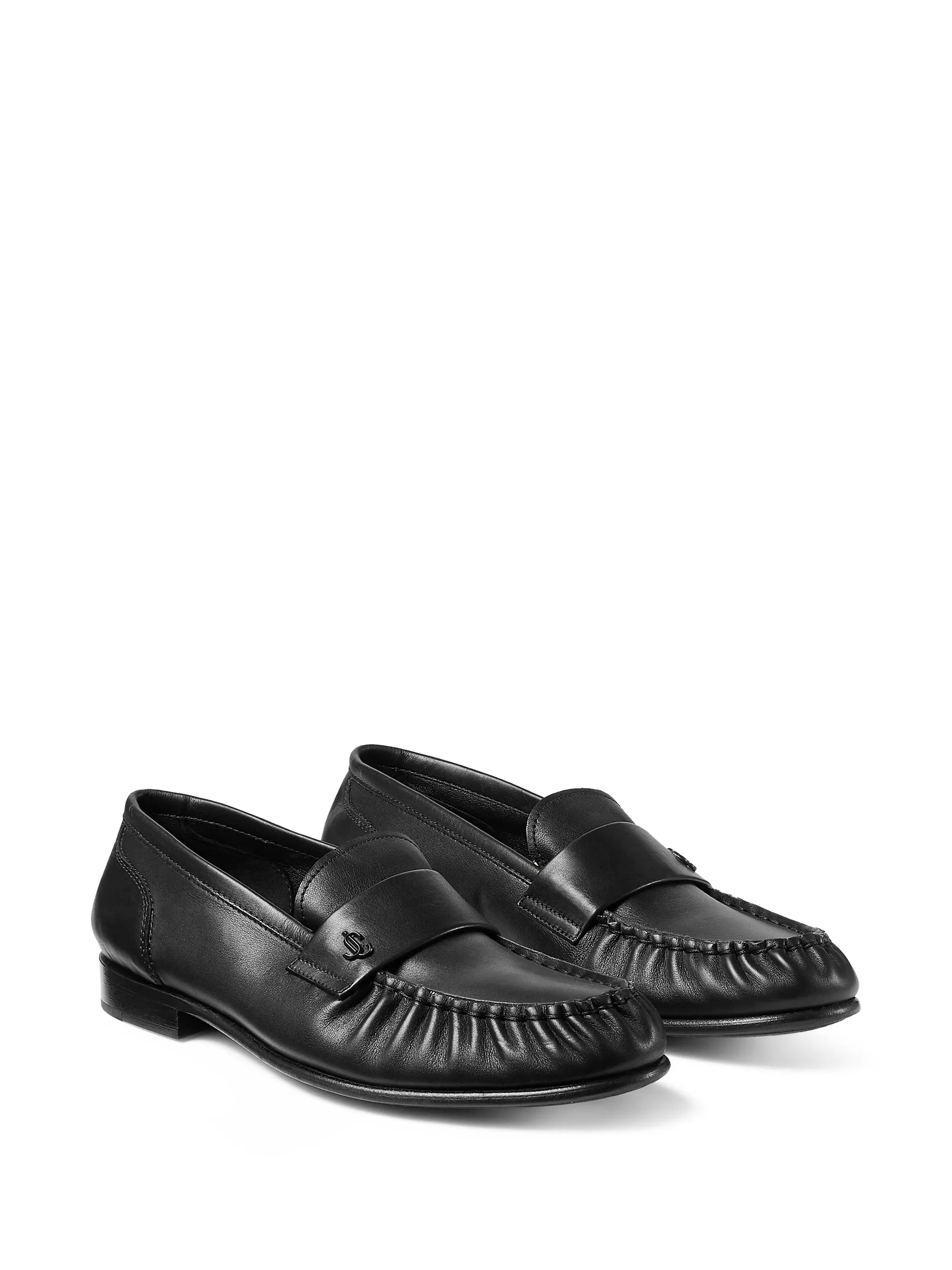 Ellis logo-plaque loafers