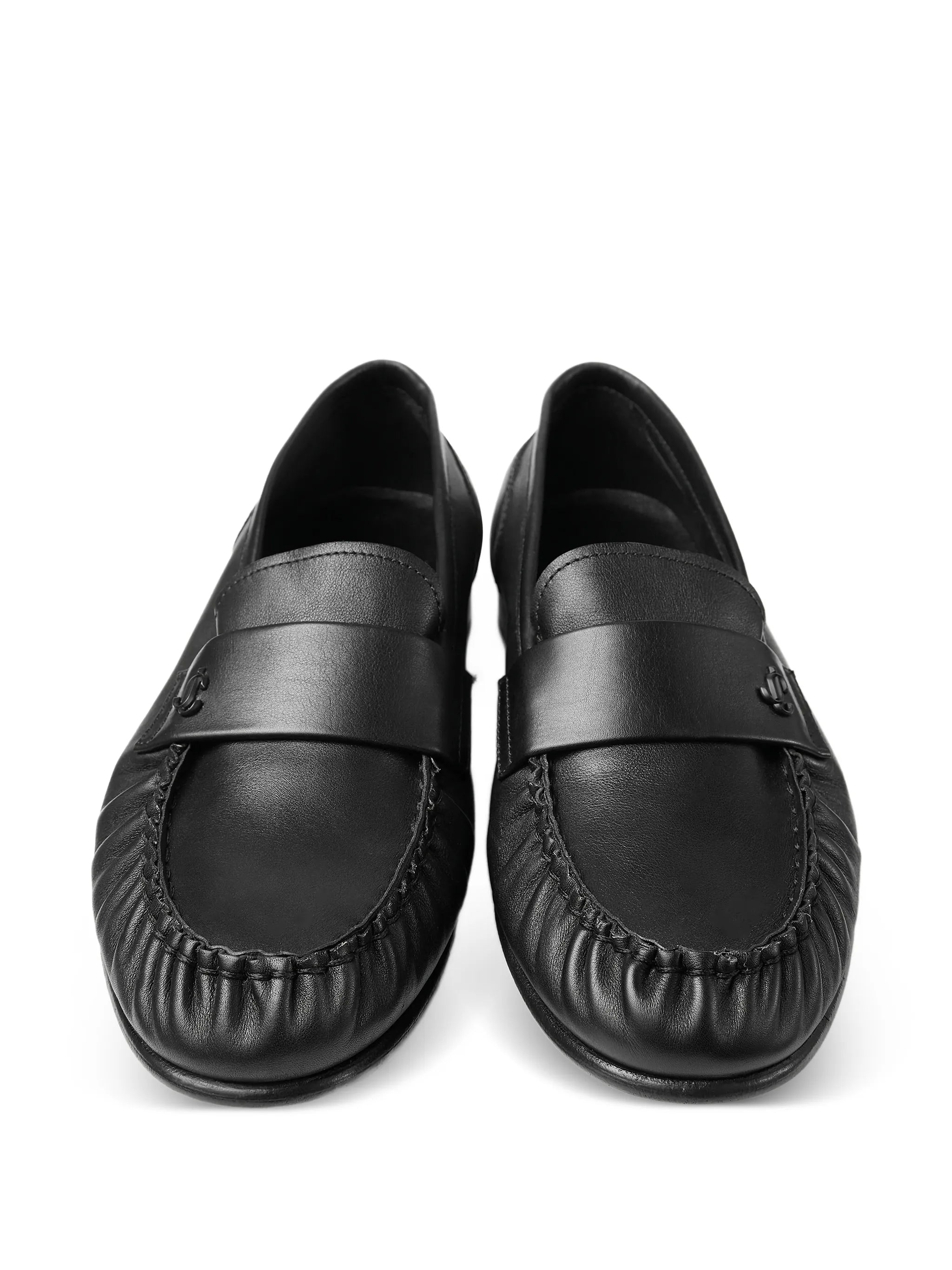 Ellis logo-plaque loafers