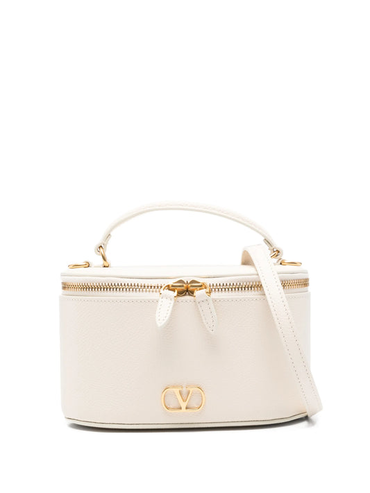 VLogo Signature leather vanity bag