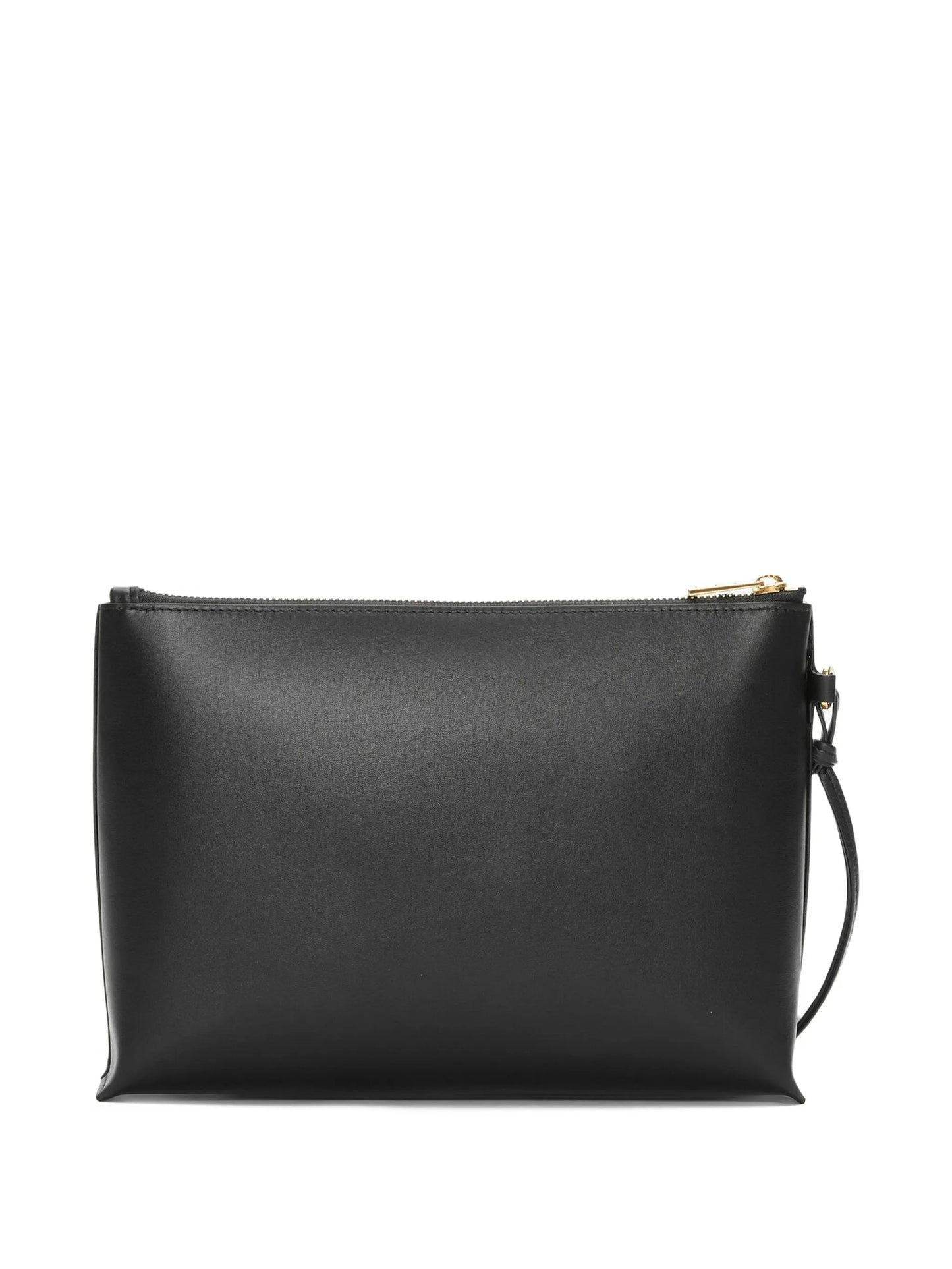 logo-print clutch bag