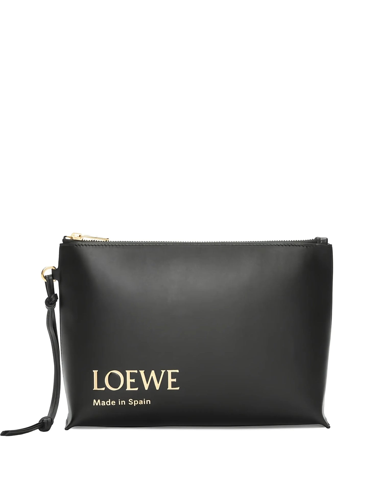 logo-print clutch bag