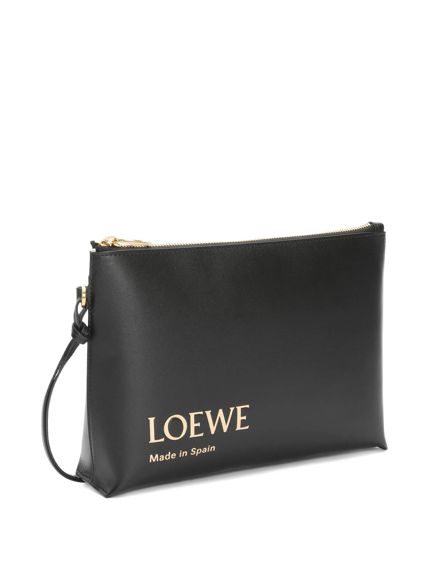 logo-print clutch bag