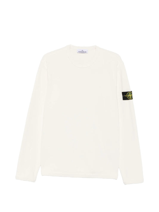 6100011 mesh stitch organic cotton fleece sweatshirt