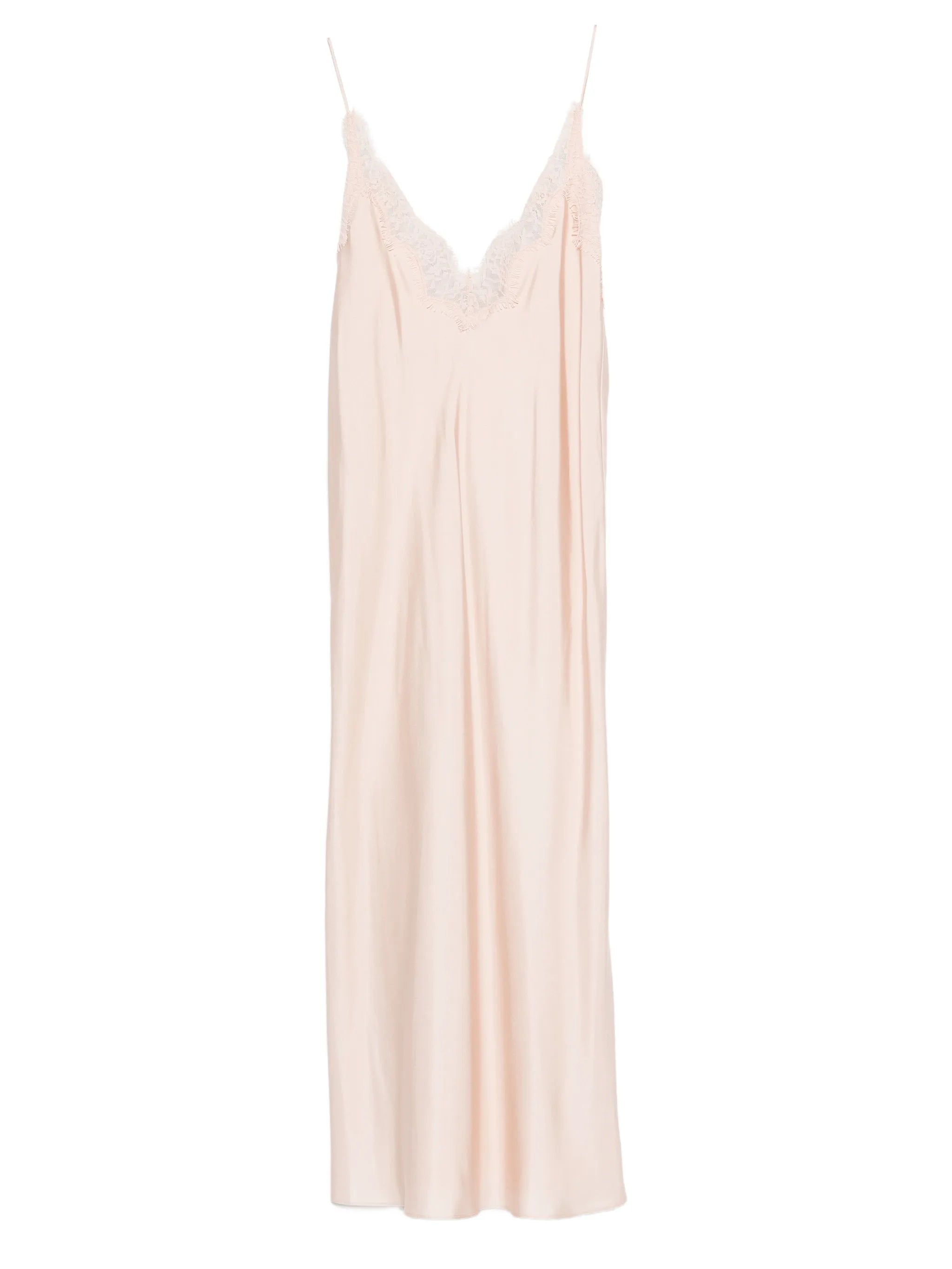 lace-detail midi dress