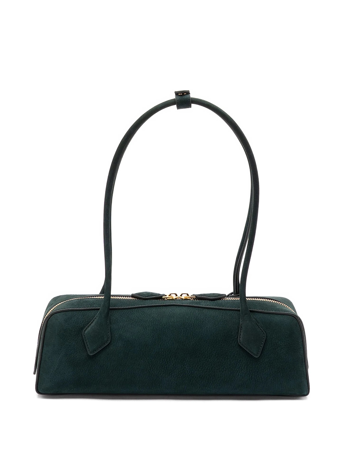 zip leather shoulder bag