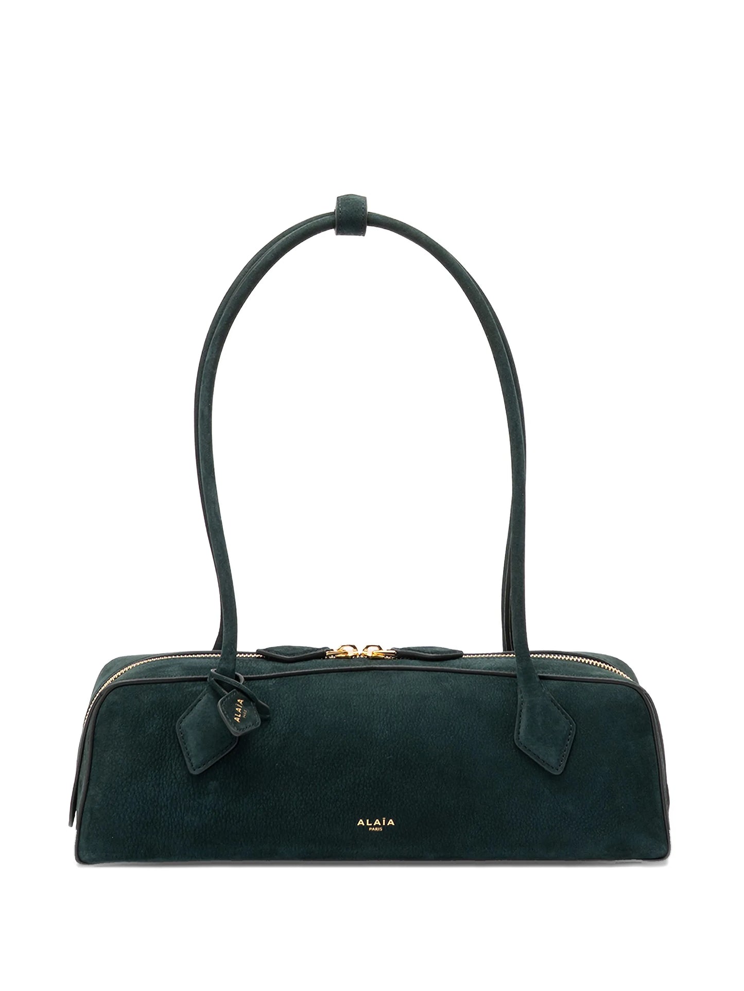 zip leather shoulder bag