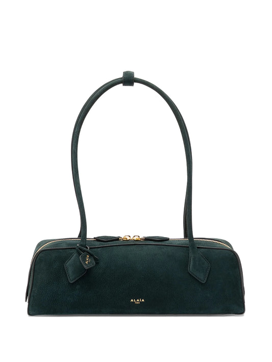 zip leather shoulder bag