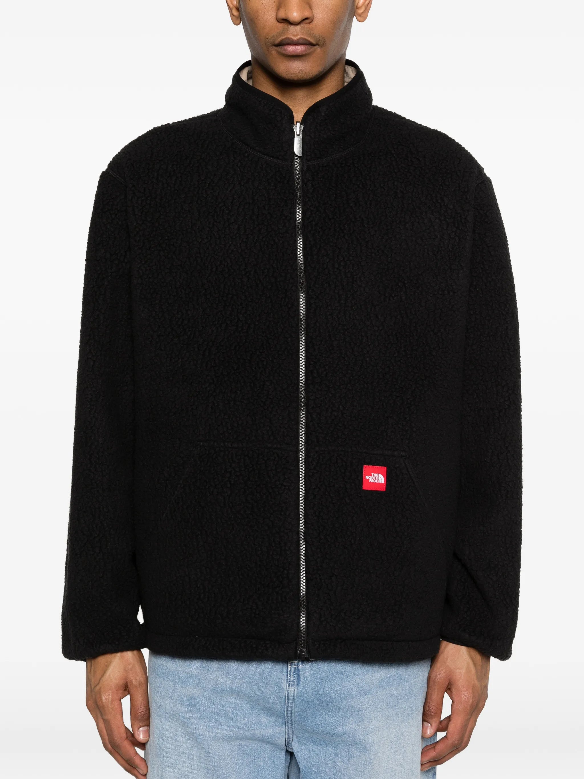 TNF Red Box fleece jacket