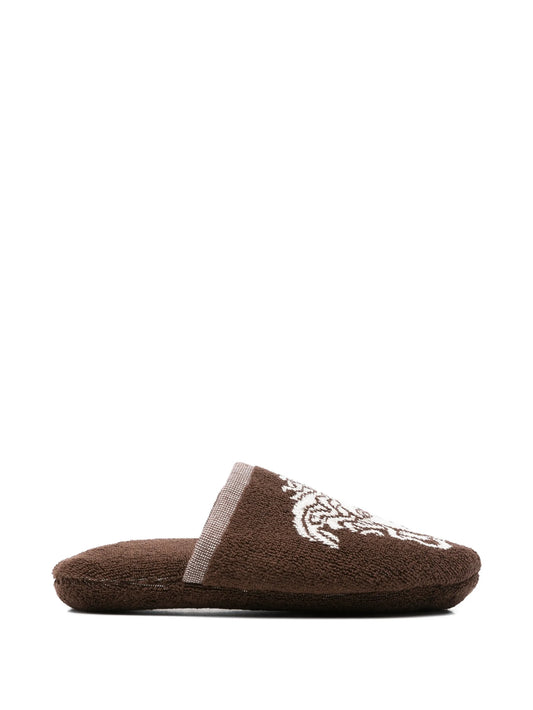 jacquard medusa slippers