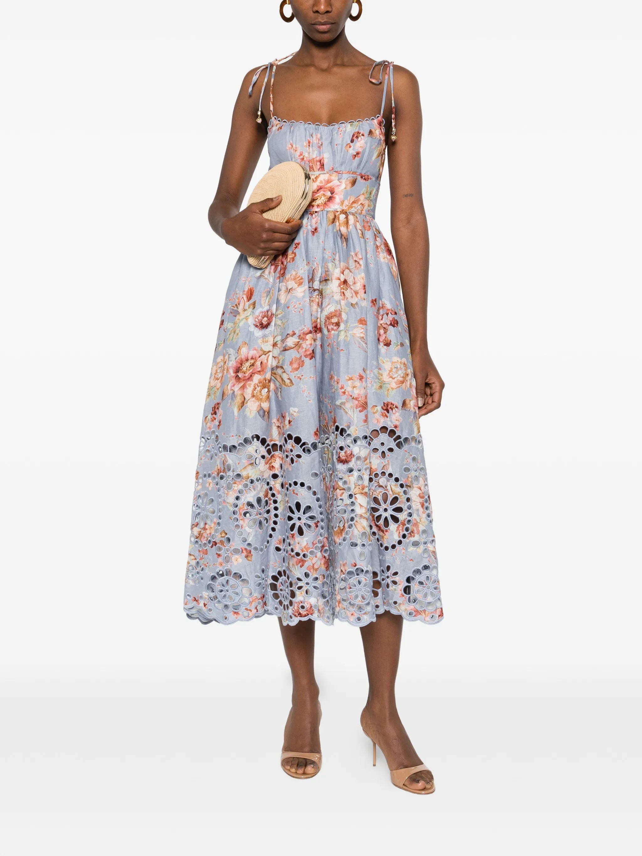 Awaken Picnic floral-print midi dress