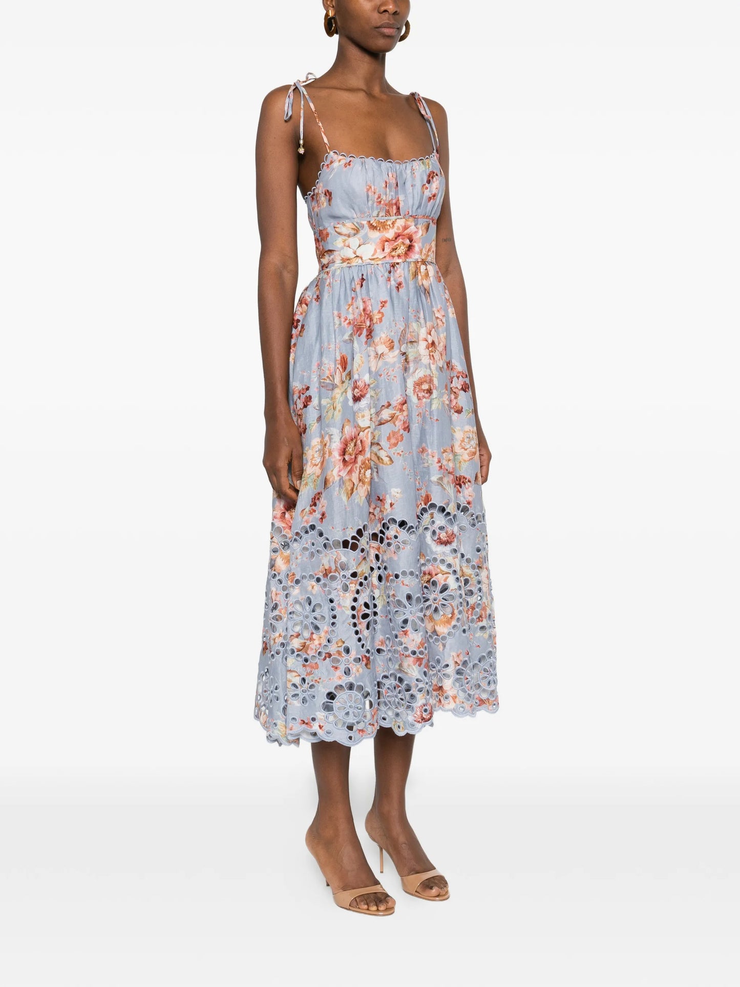 Awaken Picnic floral-print midi dress