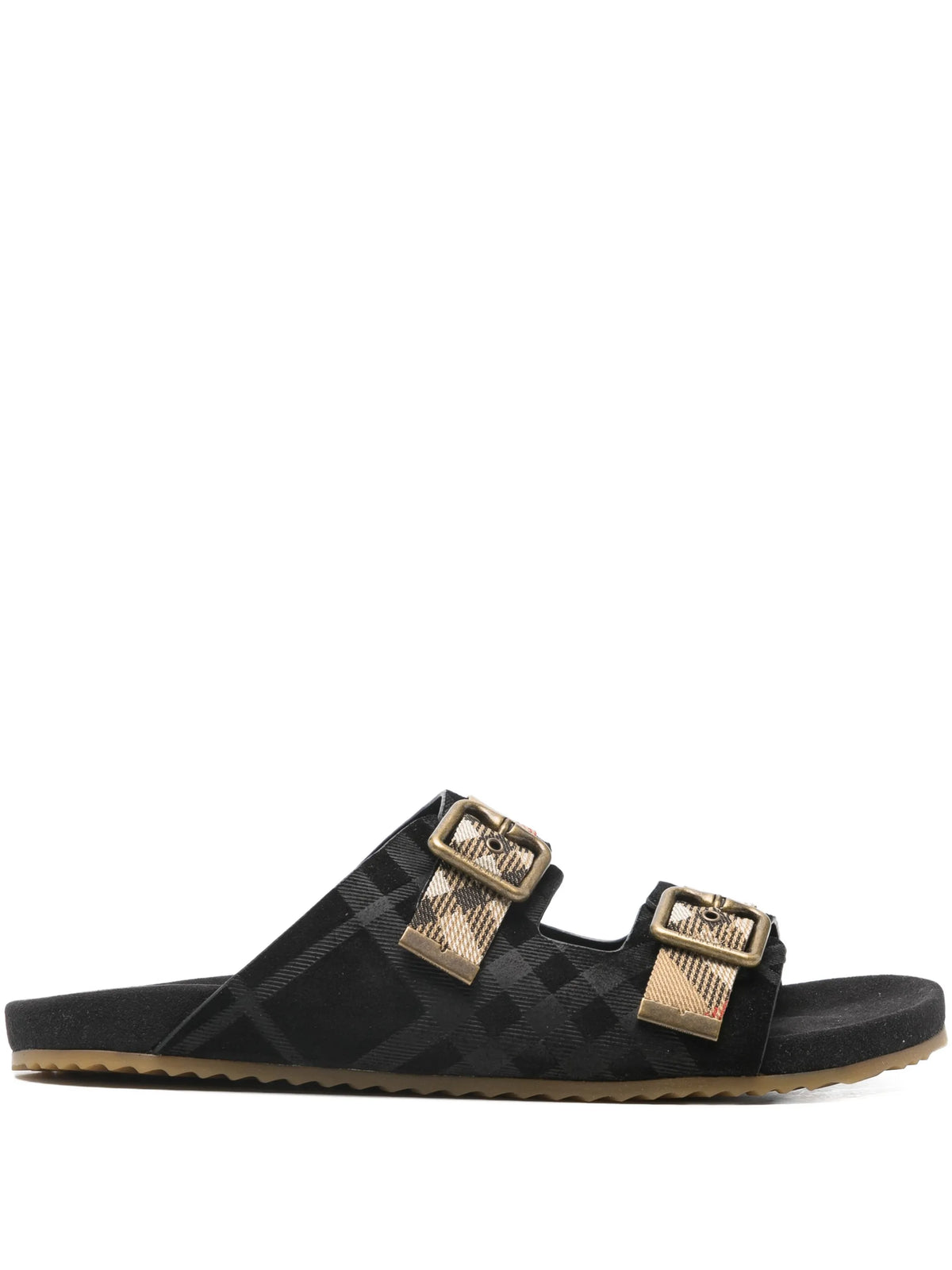 Check suede Urchin sandals
