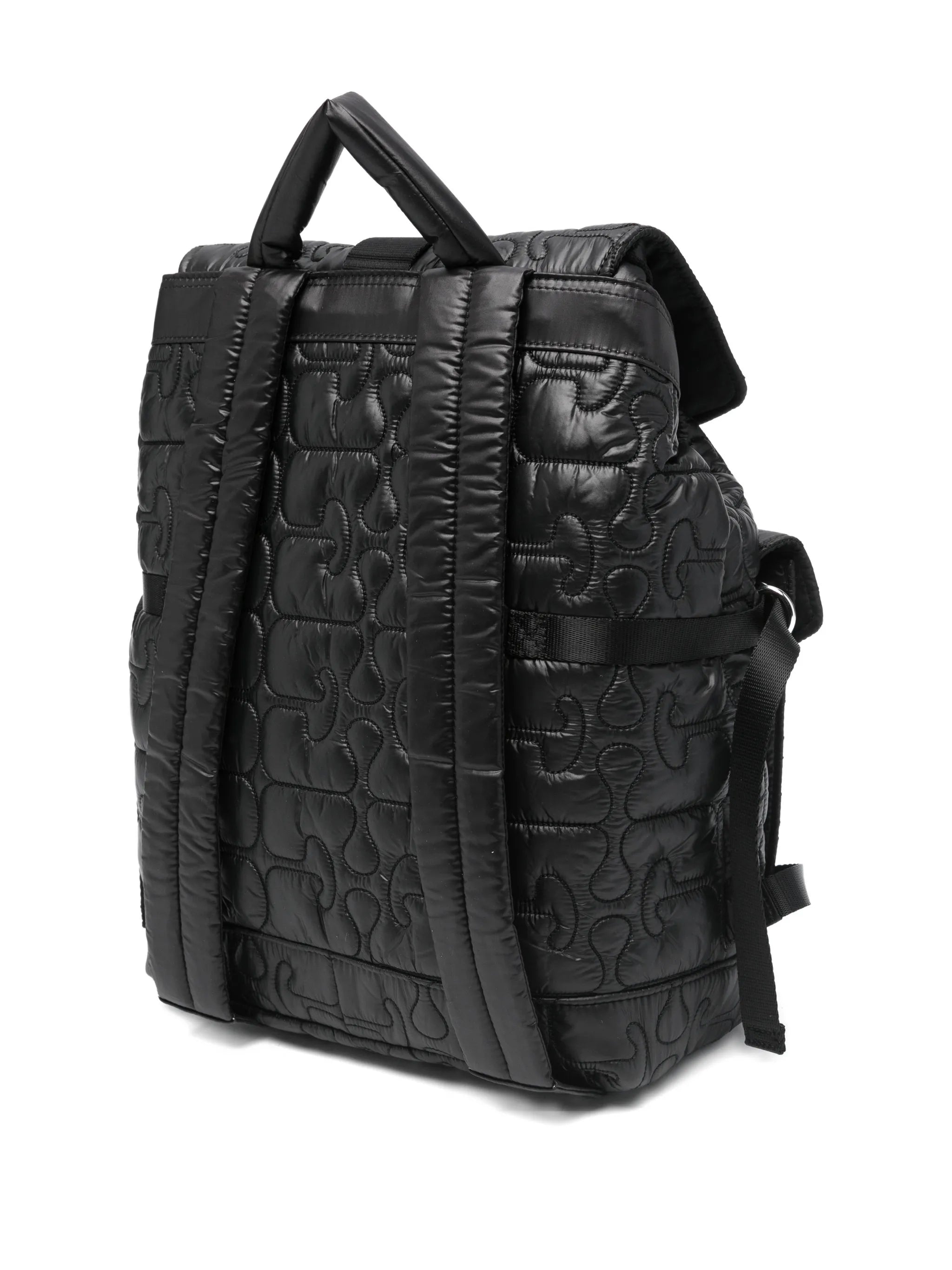 quilted buckle backpack