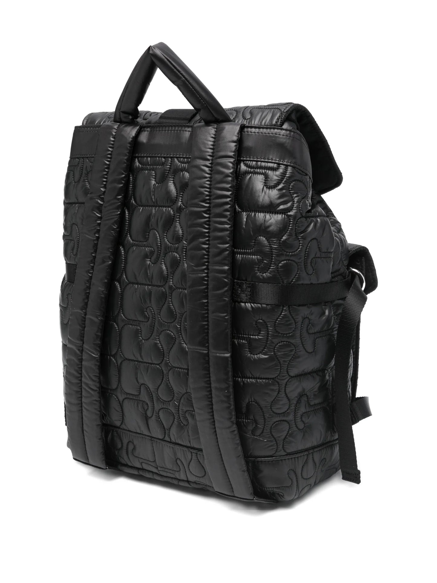quilted buckle backpack
