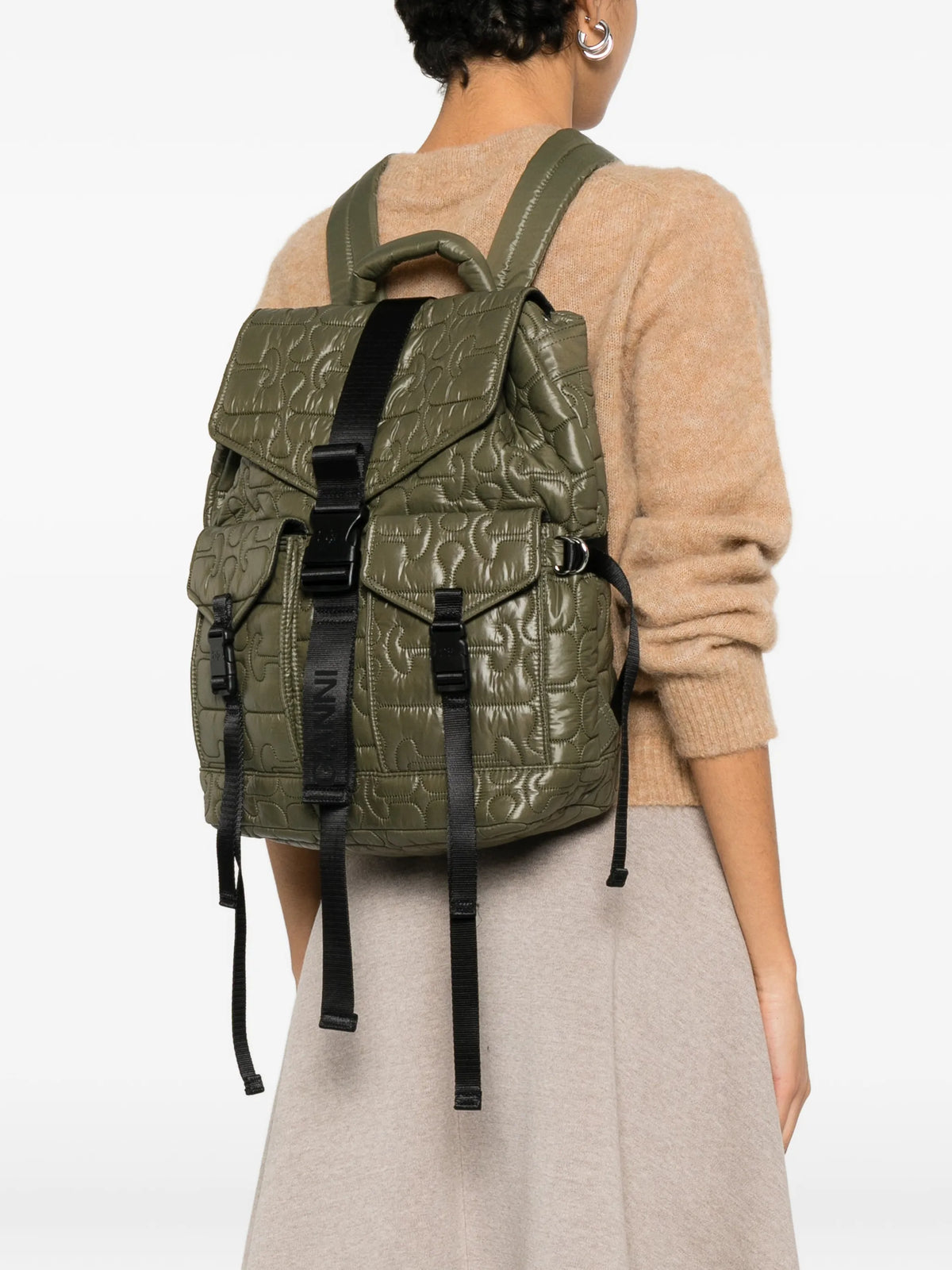 quilted Re-Tech backpack