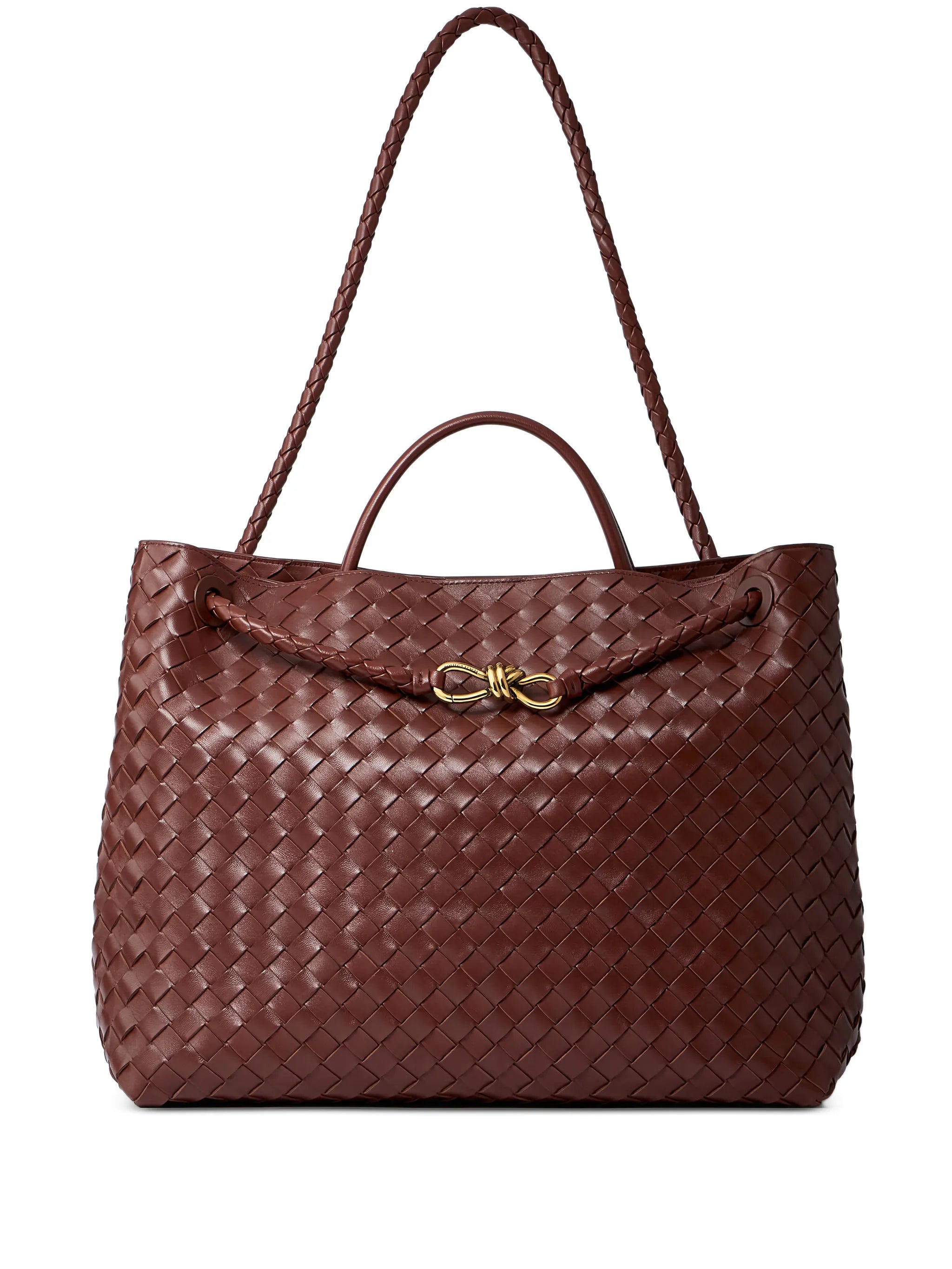 large Andiamo intrecciato leathertote bag