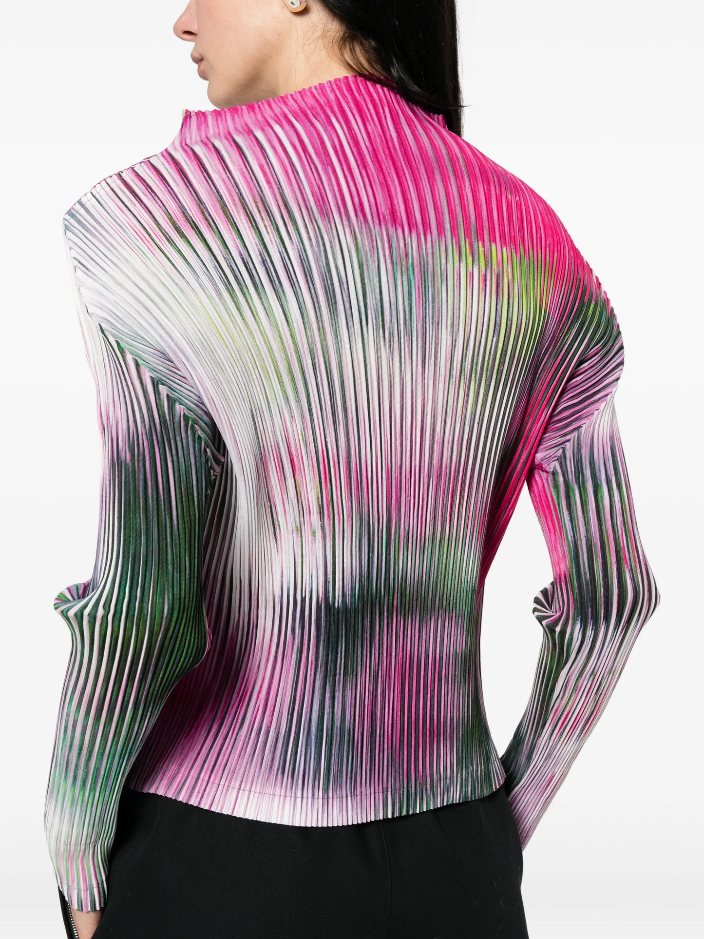 obscure pleats top
