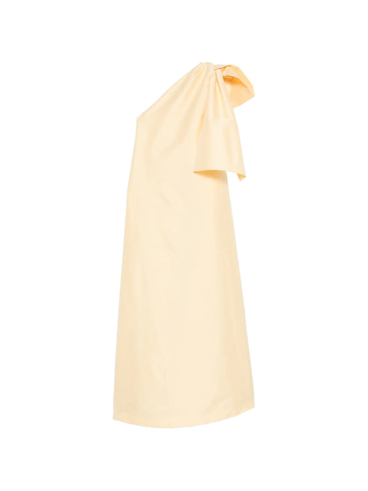 Winnette one-shoulder bow maxi dress