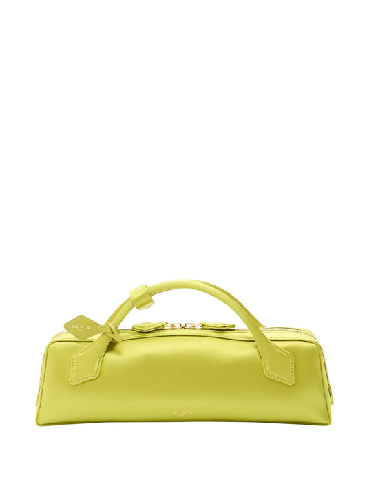 Le Teckel handle satin clutch bag