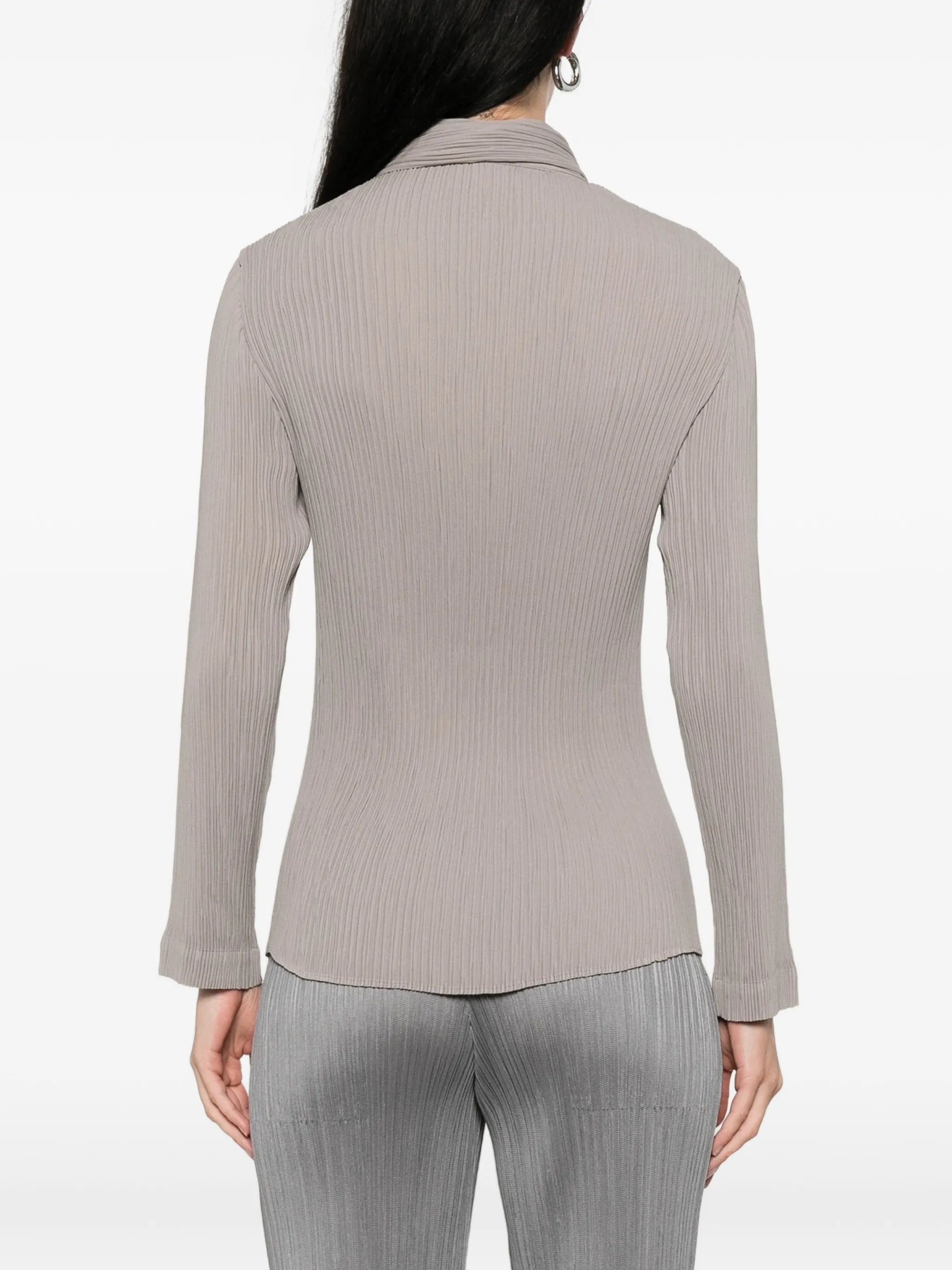 Hatching Pleats shirt