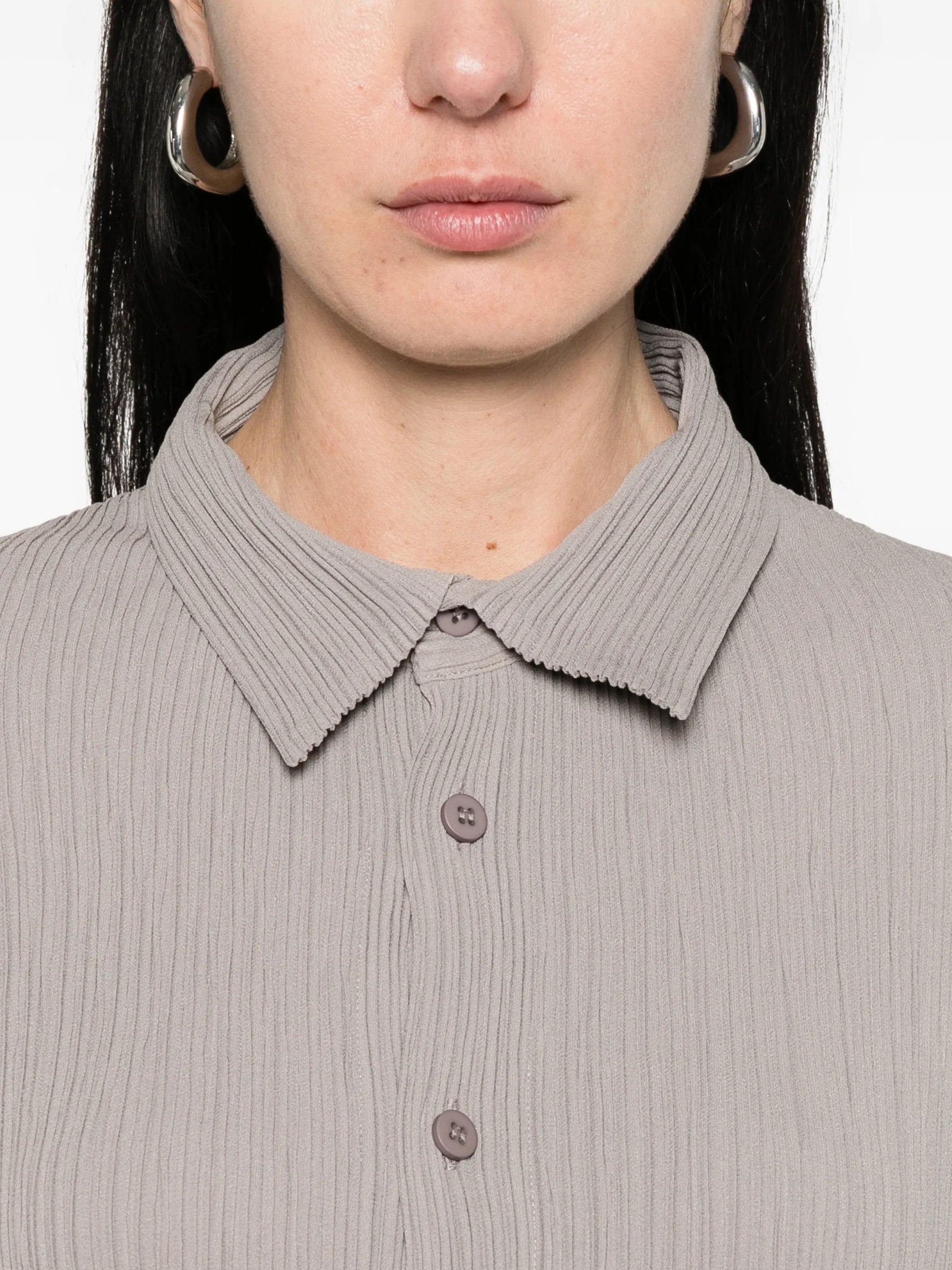 Hatching Pleats shirt