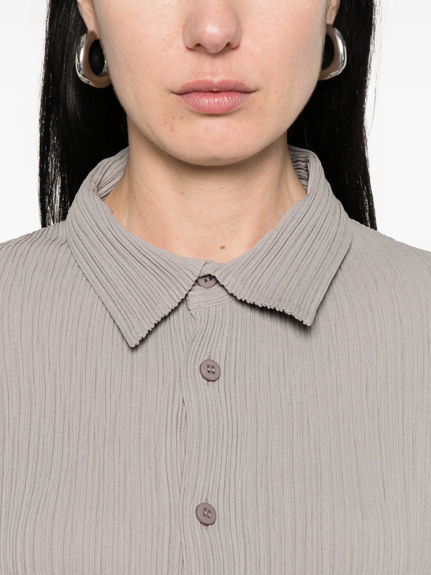 Hatching Pleats shirt