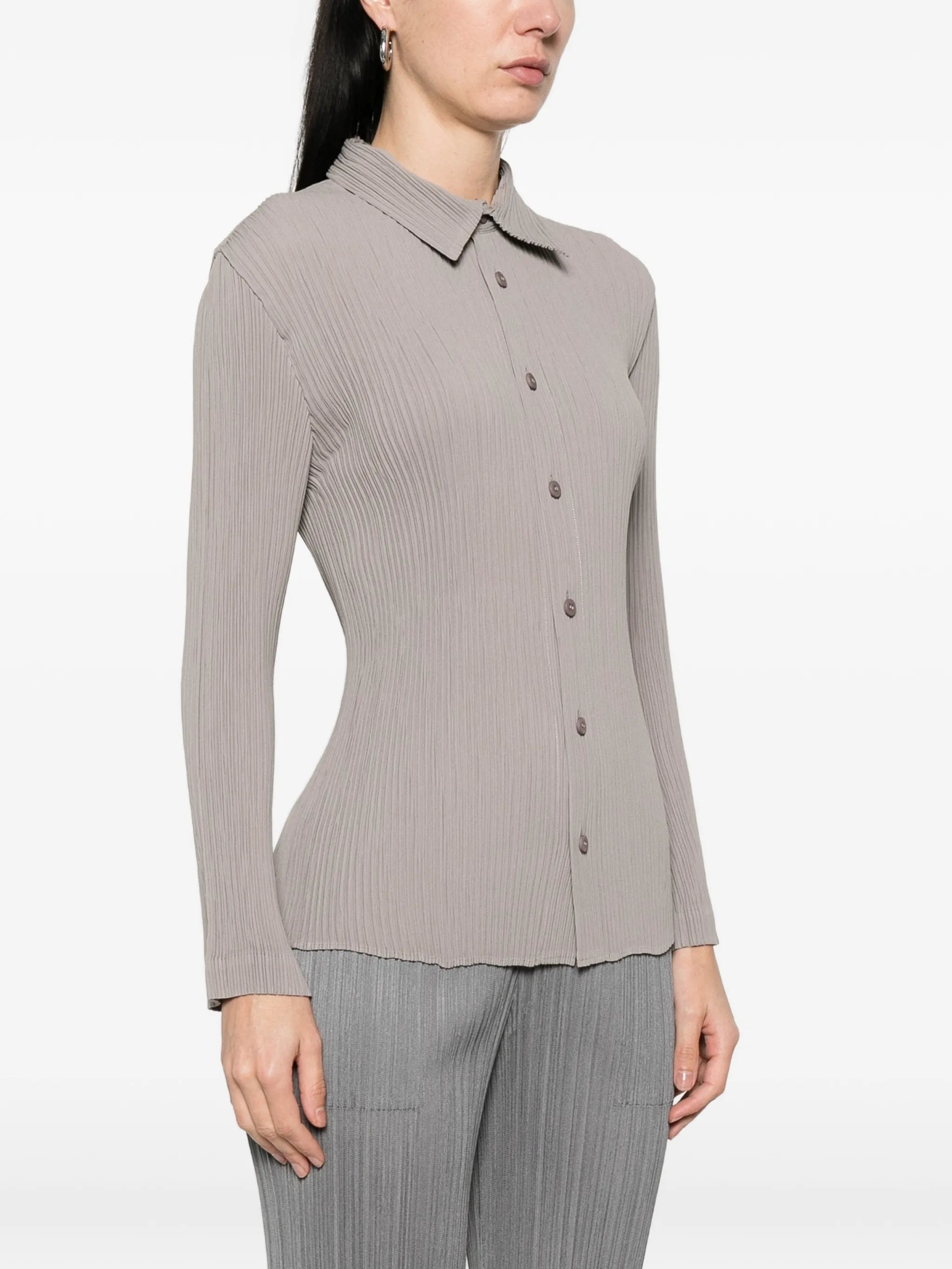 Hatching Pleats shirt