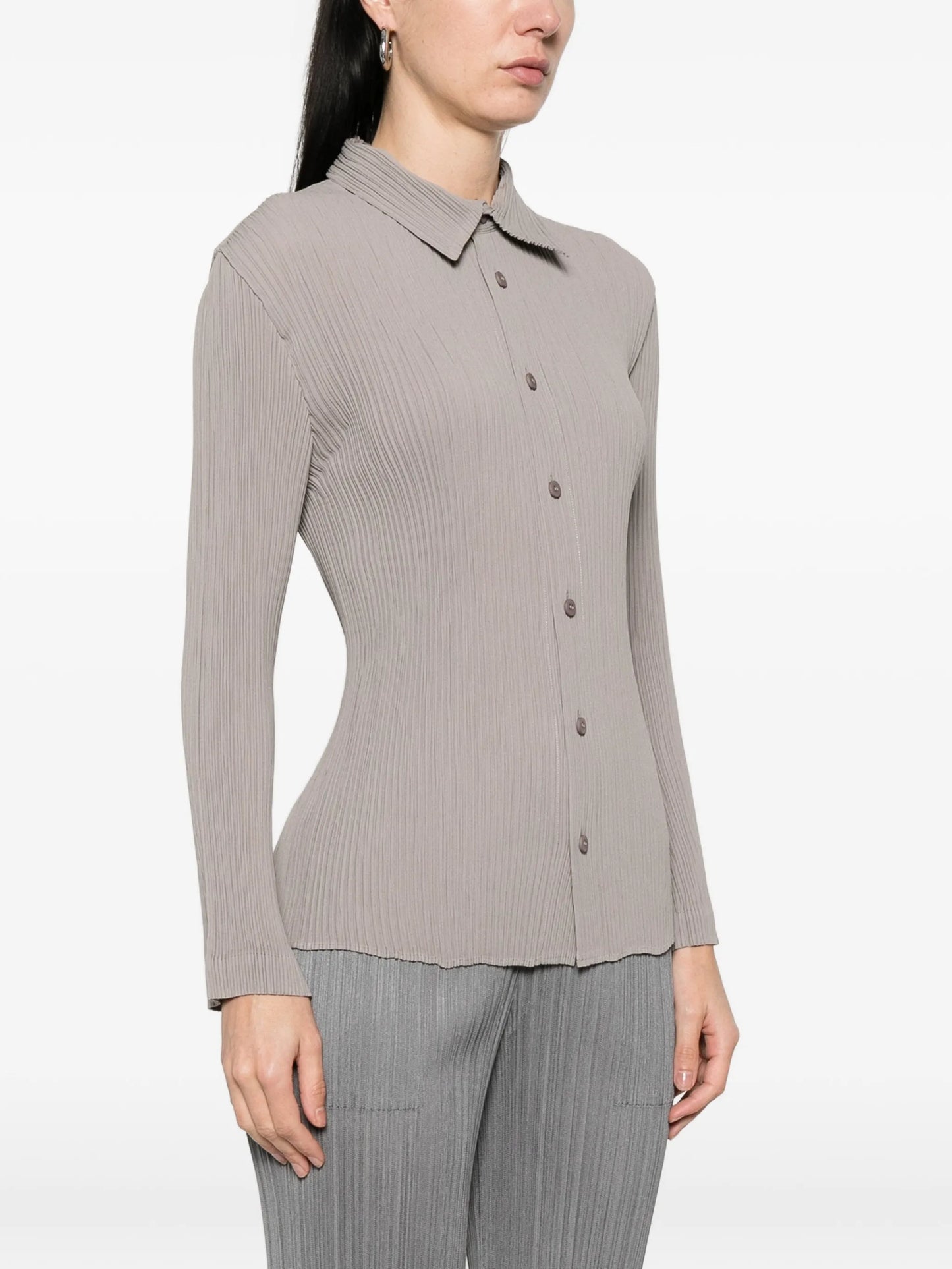 Hatching Pleats shirt