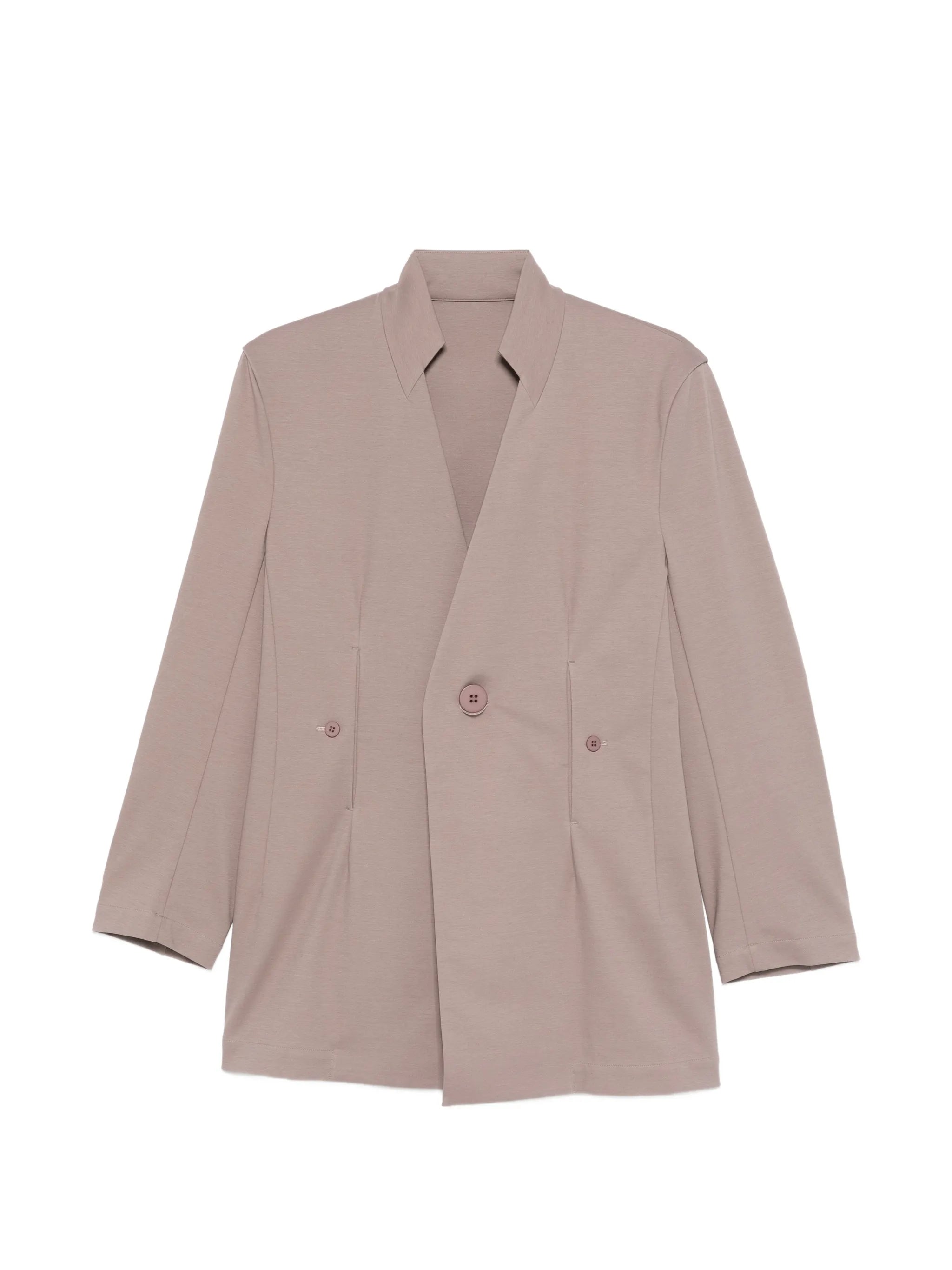 button-fastening single-breasted blazer