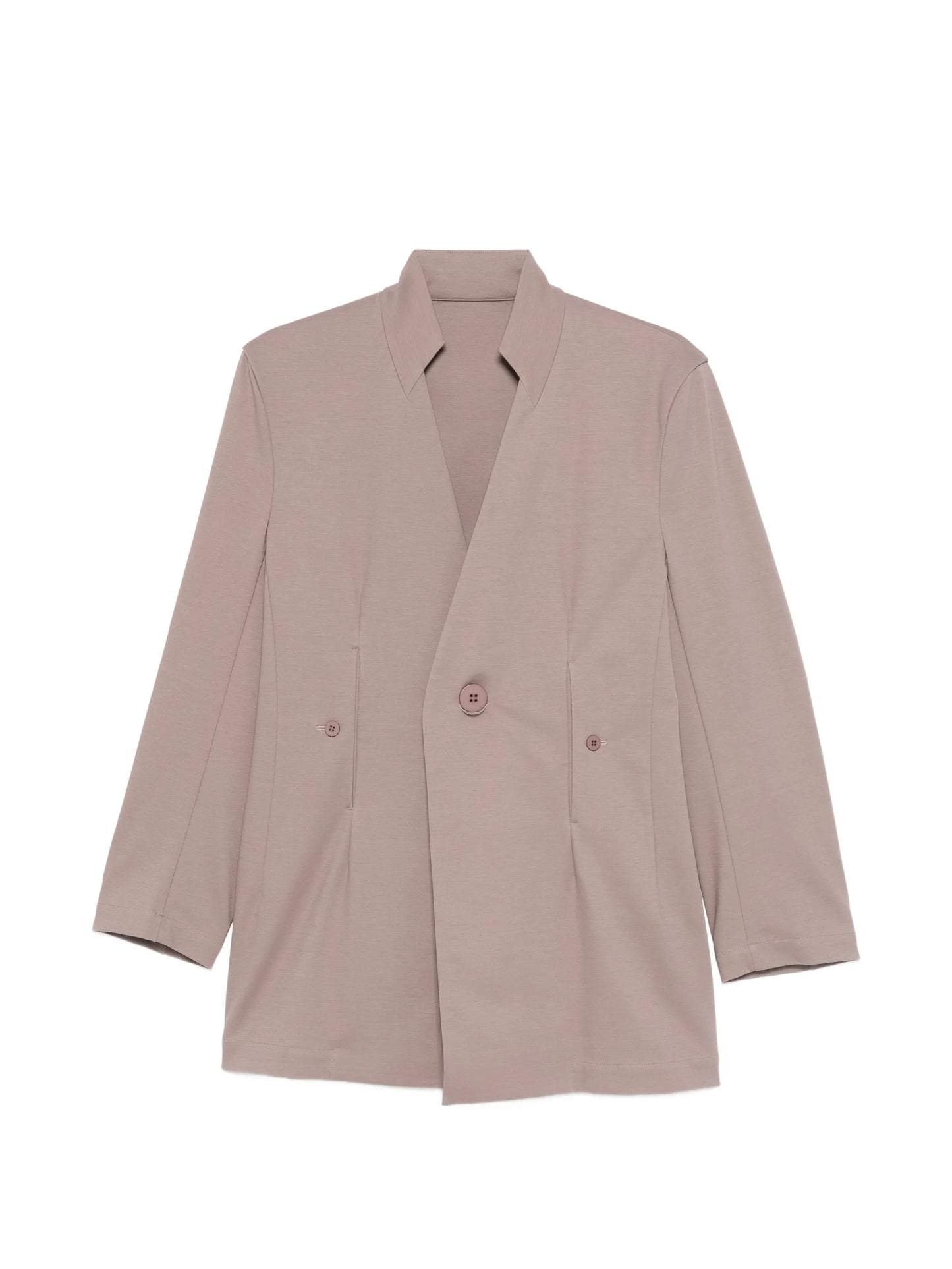 button-fastening single-breasted blazer